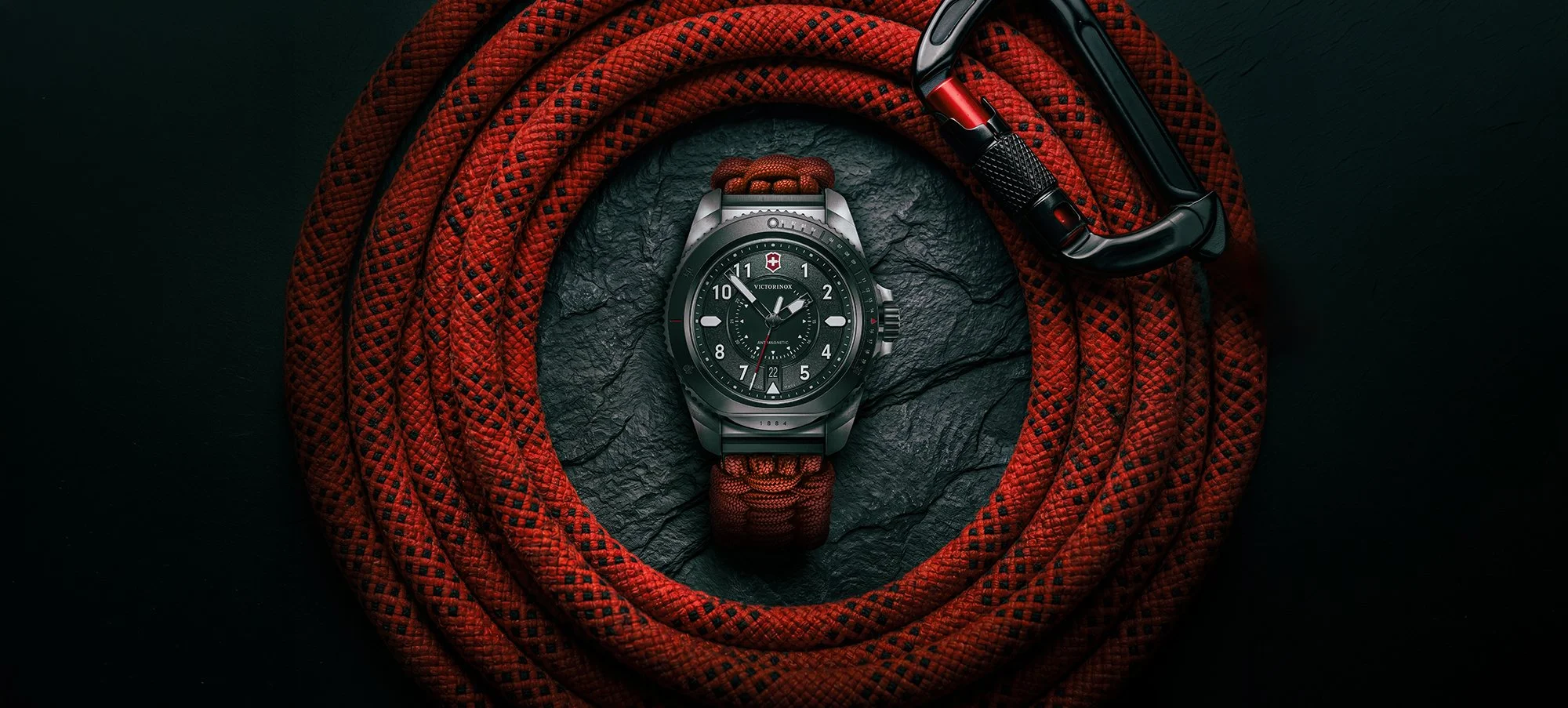 Tactical watch with rope