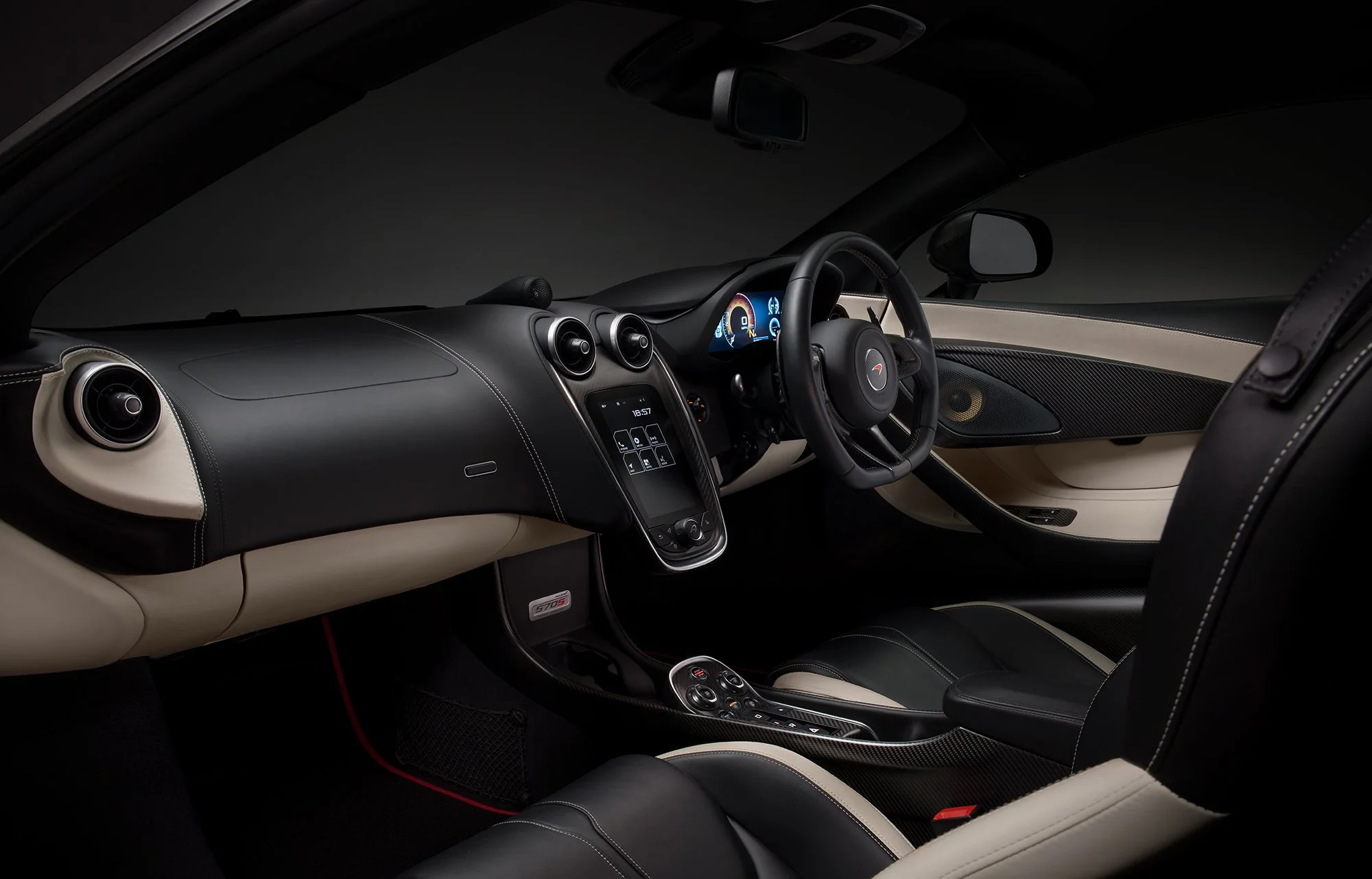McLaren 570s interior photography.