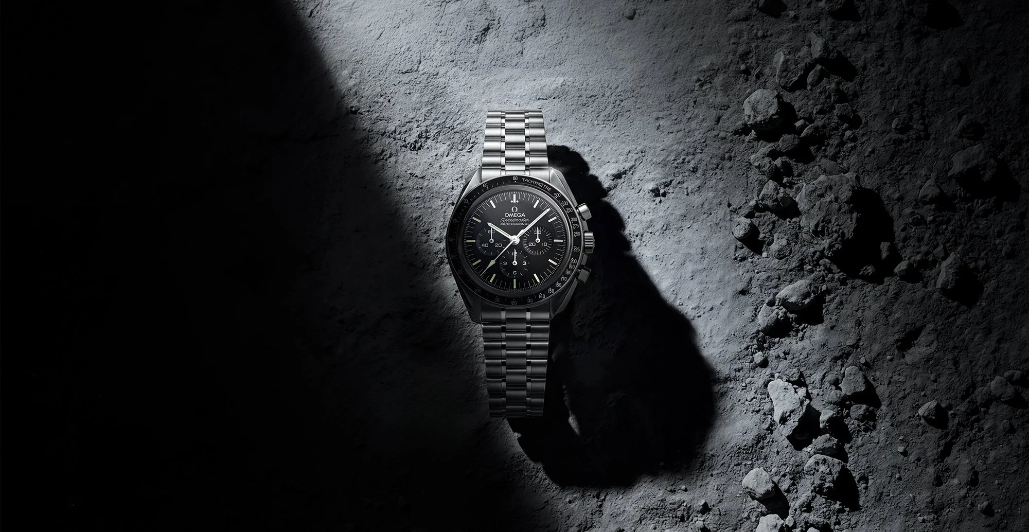 Omega watch on moons surface 