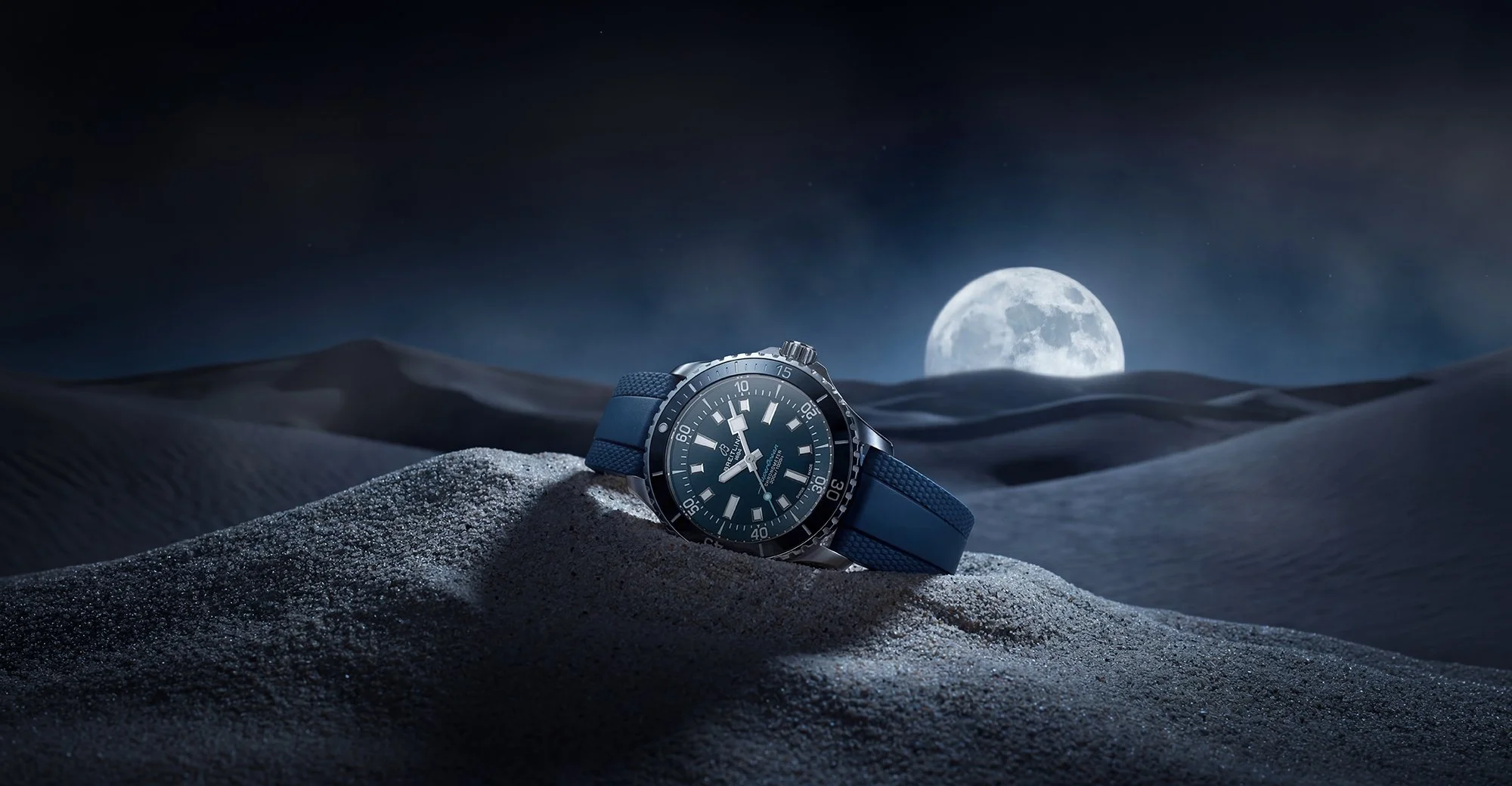 Breitling Watch nighttime desert