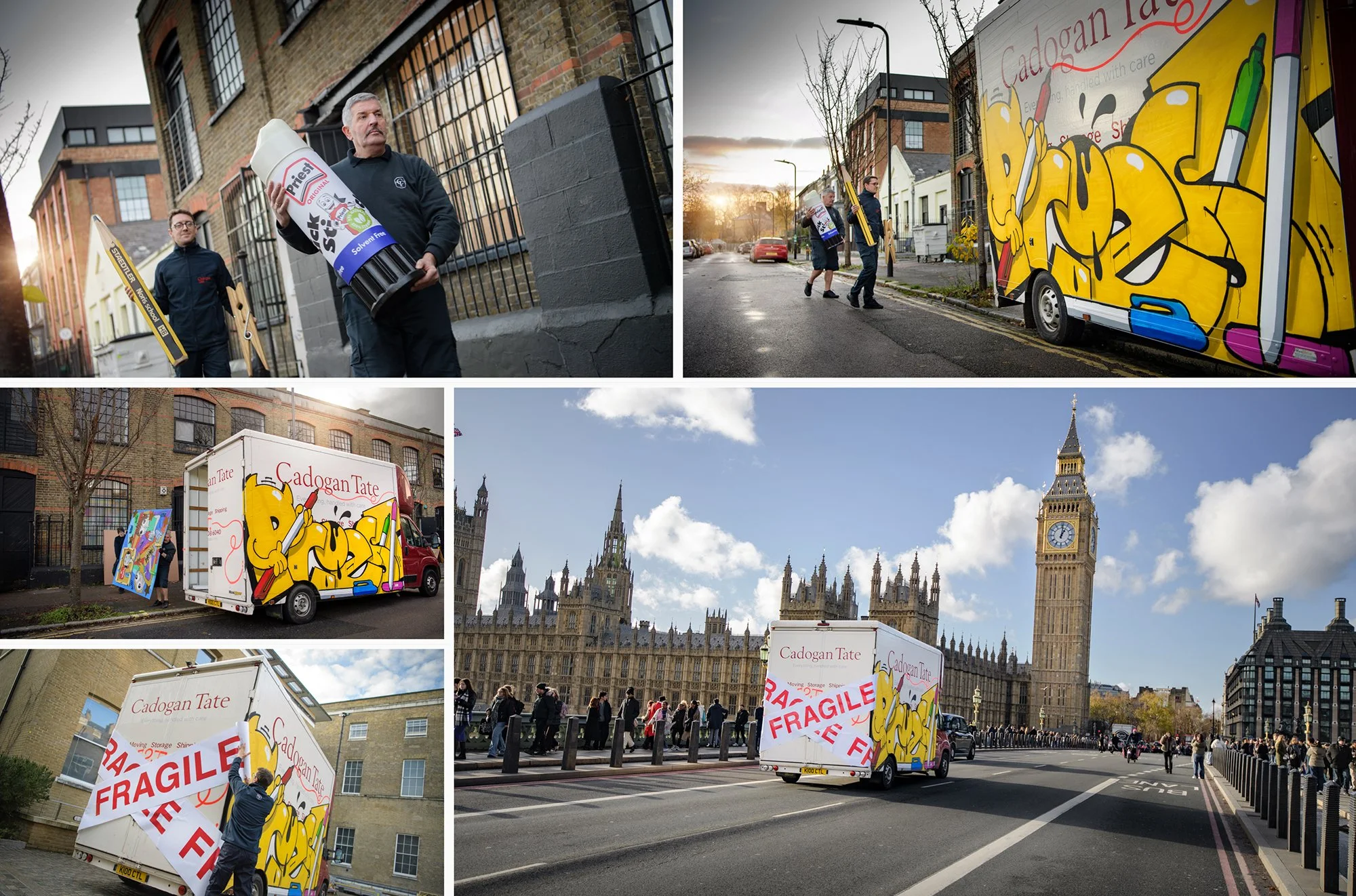 Cadogan Tate in London working with the Priest Paper Cut Exhibition