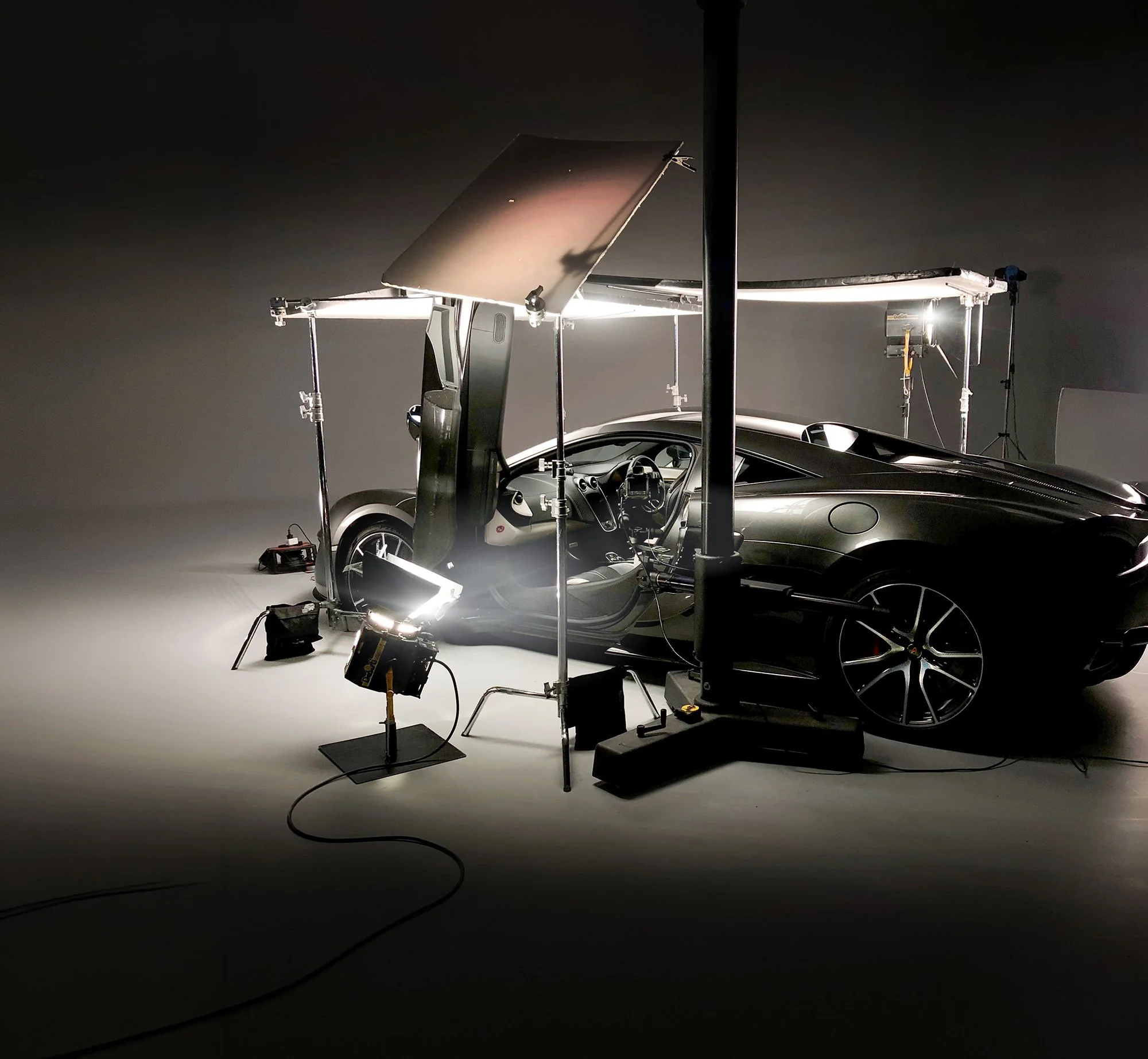 BTS of Car Interior Photography in studio