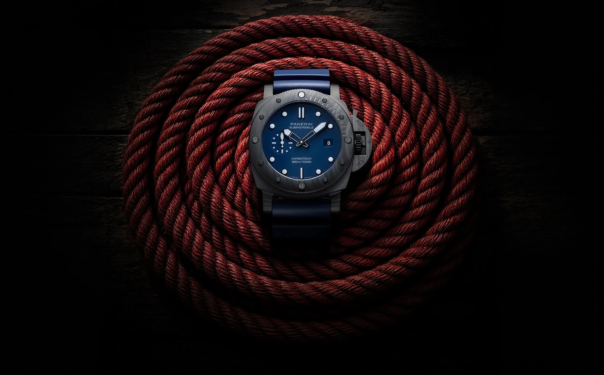 Tactical watch with rope