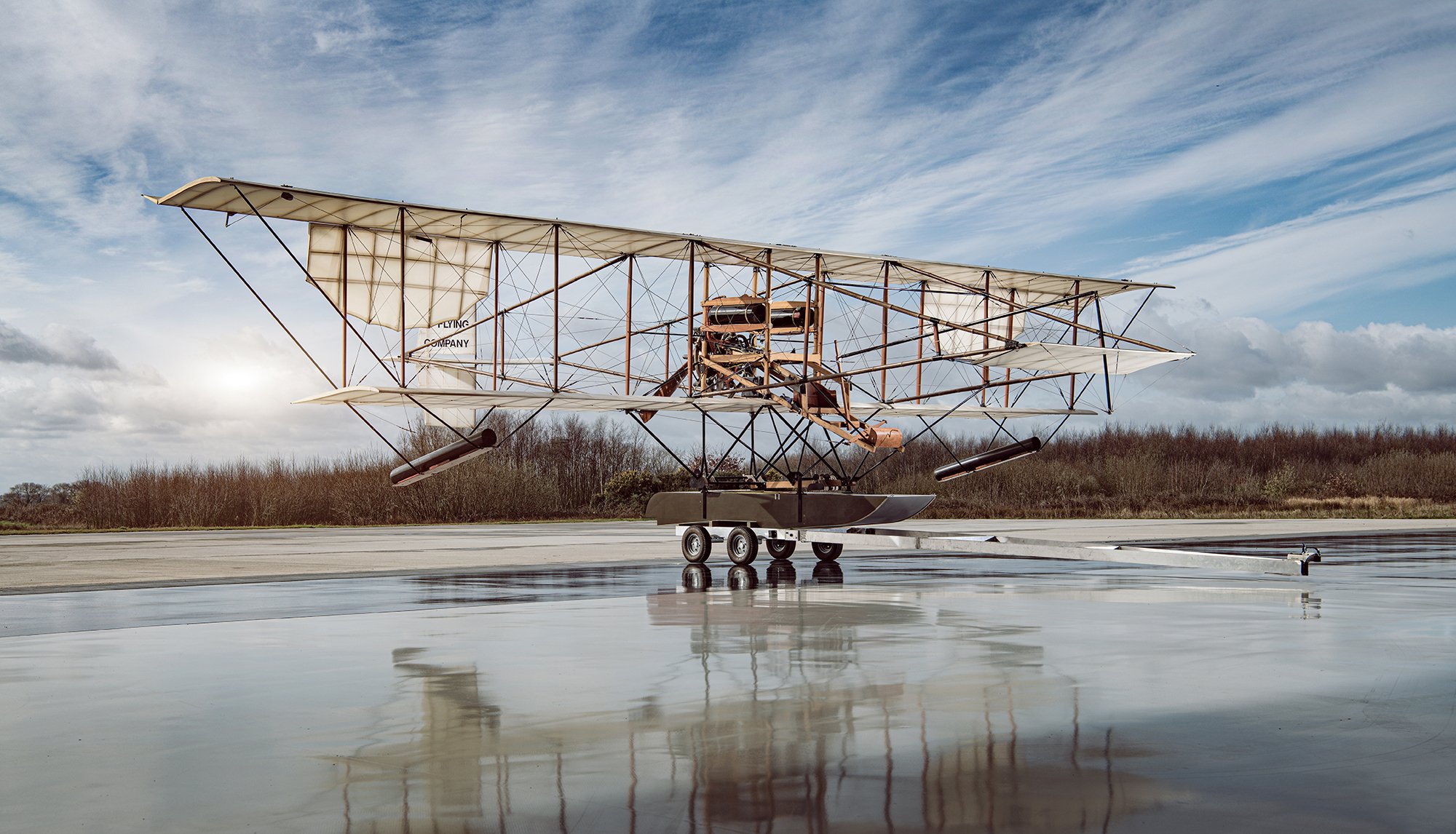 Vintage seaplane, aviation photography