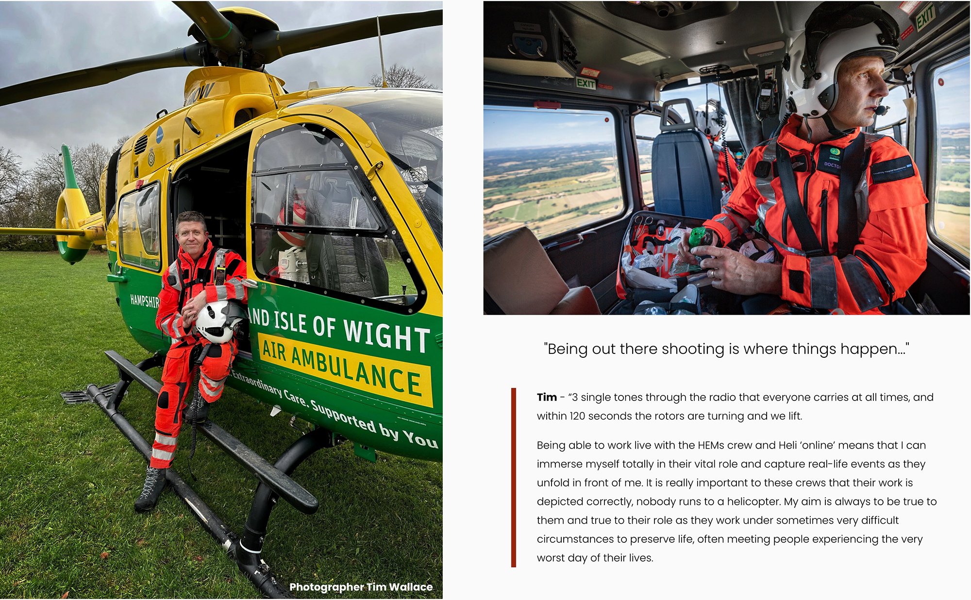 Air Ambulance Photographer Tim Wallace