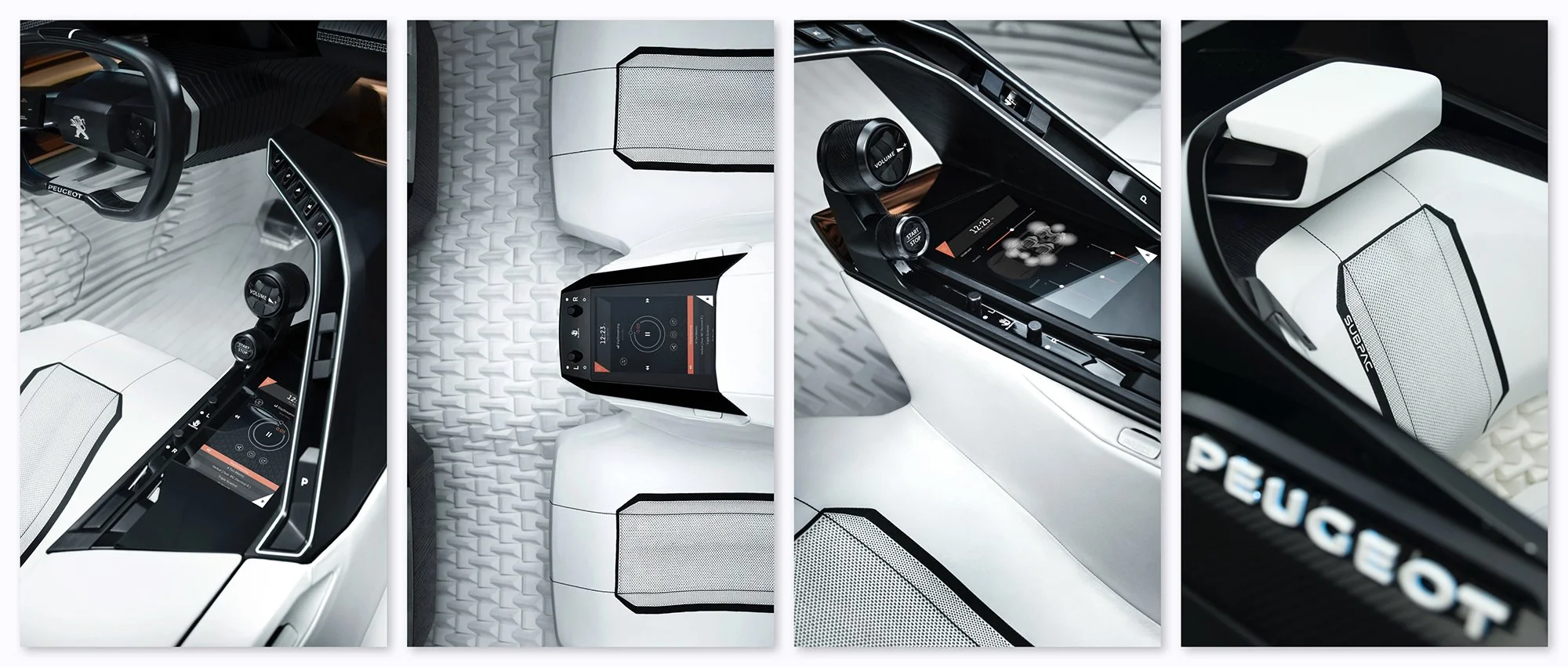 Modern interior car design photography.