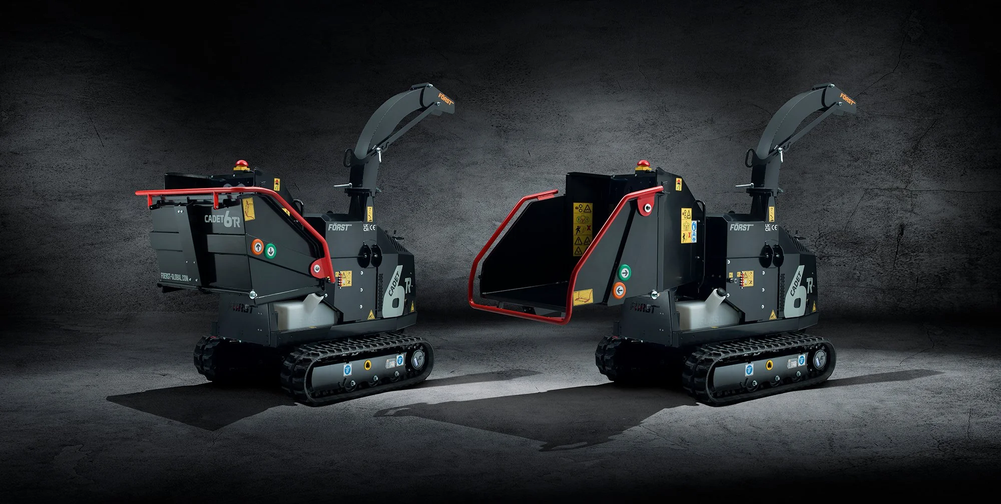 Forst Cadet 6 wood chipper commercial photography by Tim Wallace.