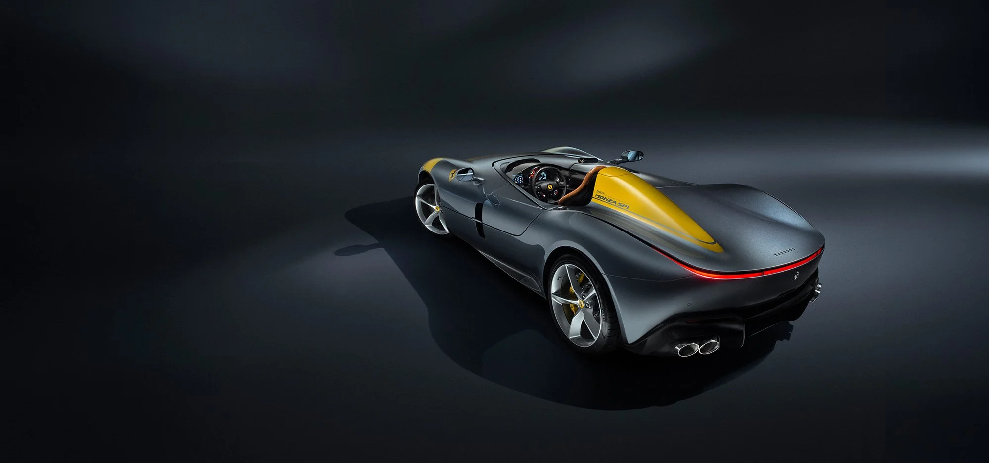 Ferrari Monza SP1 car photography in studio.