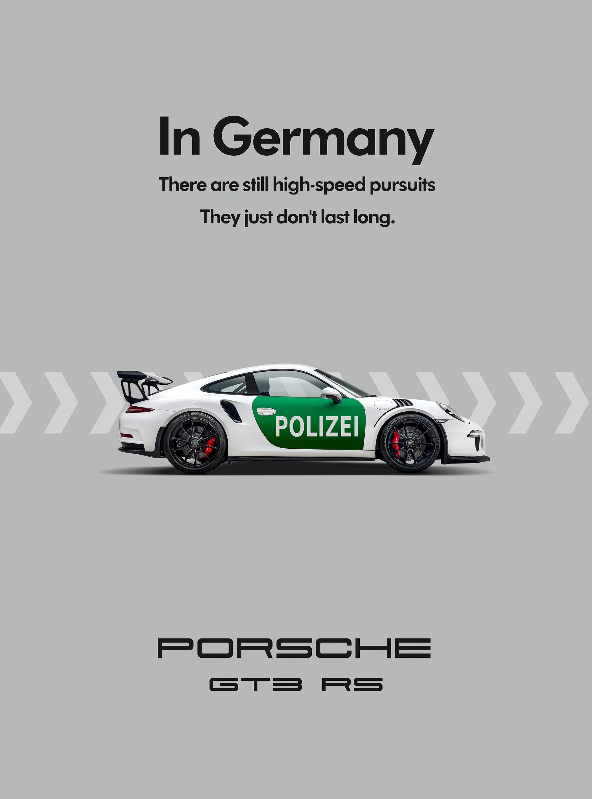 Porsche Police Car advert