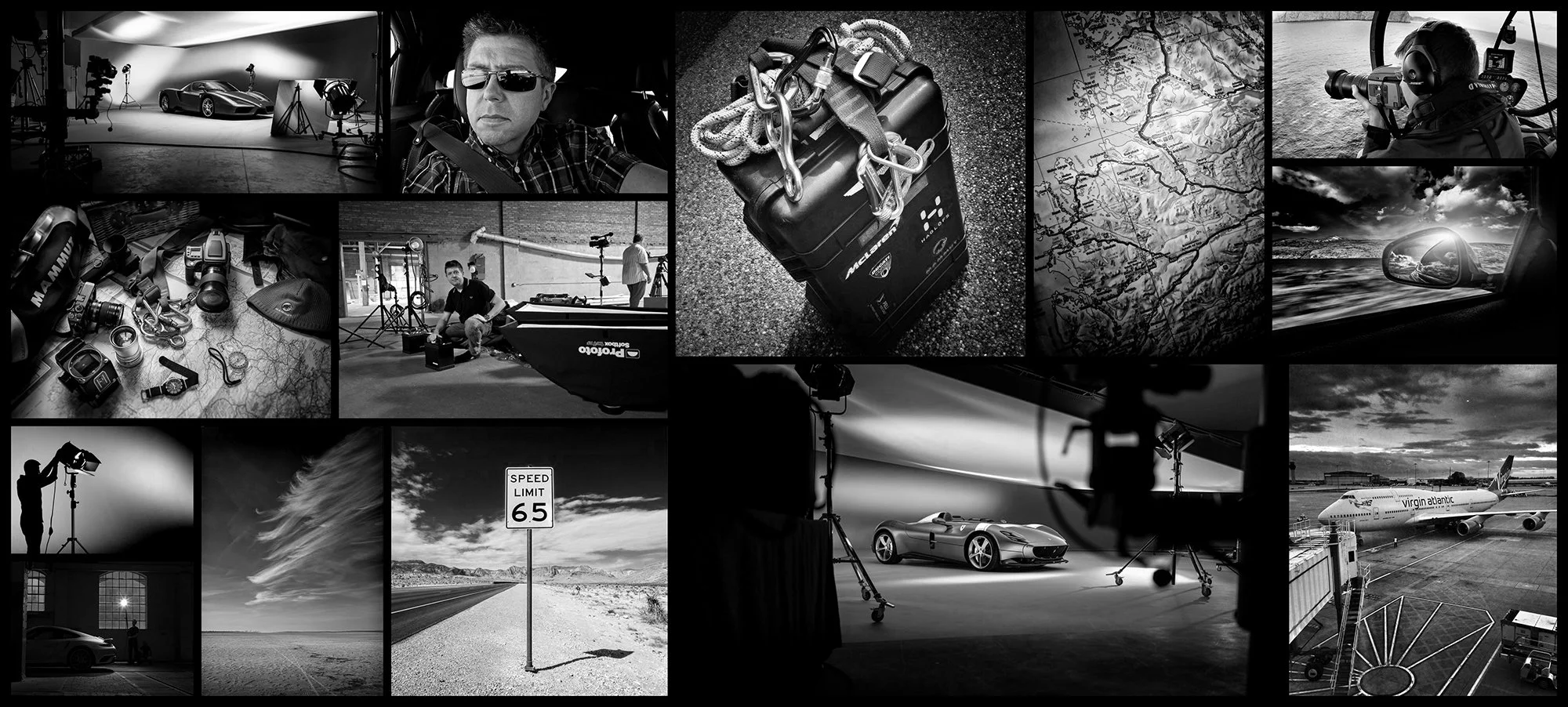 Tim Wallace Photographer Montage