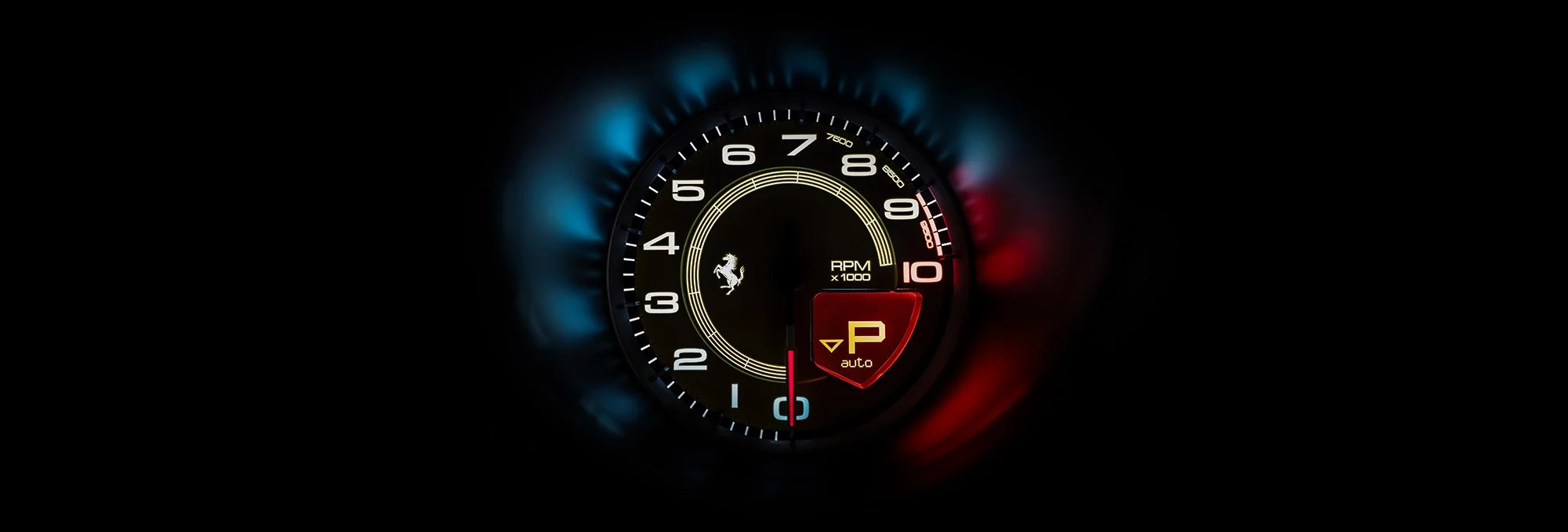 Ferrari rev counter lit
