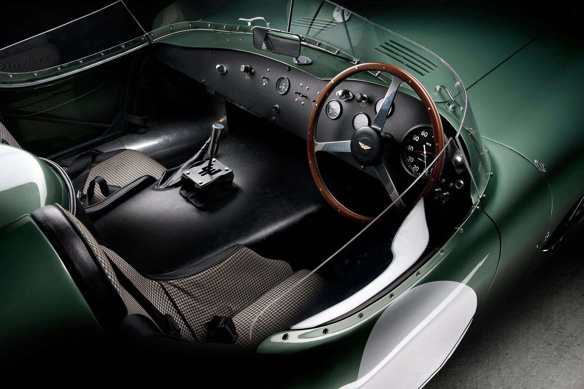 Aston Martin DBR1 Race Car Interior Photography