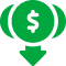 Lower costs icon