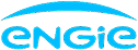Engie logo in blue with a stylized swoosh above the text