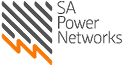 Logo of CA Power Networks with black and orange lightning bolt symbol.