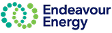 Endeavour Energy logo with a blue and green circular design and text