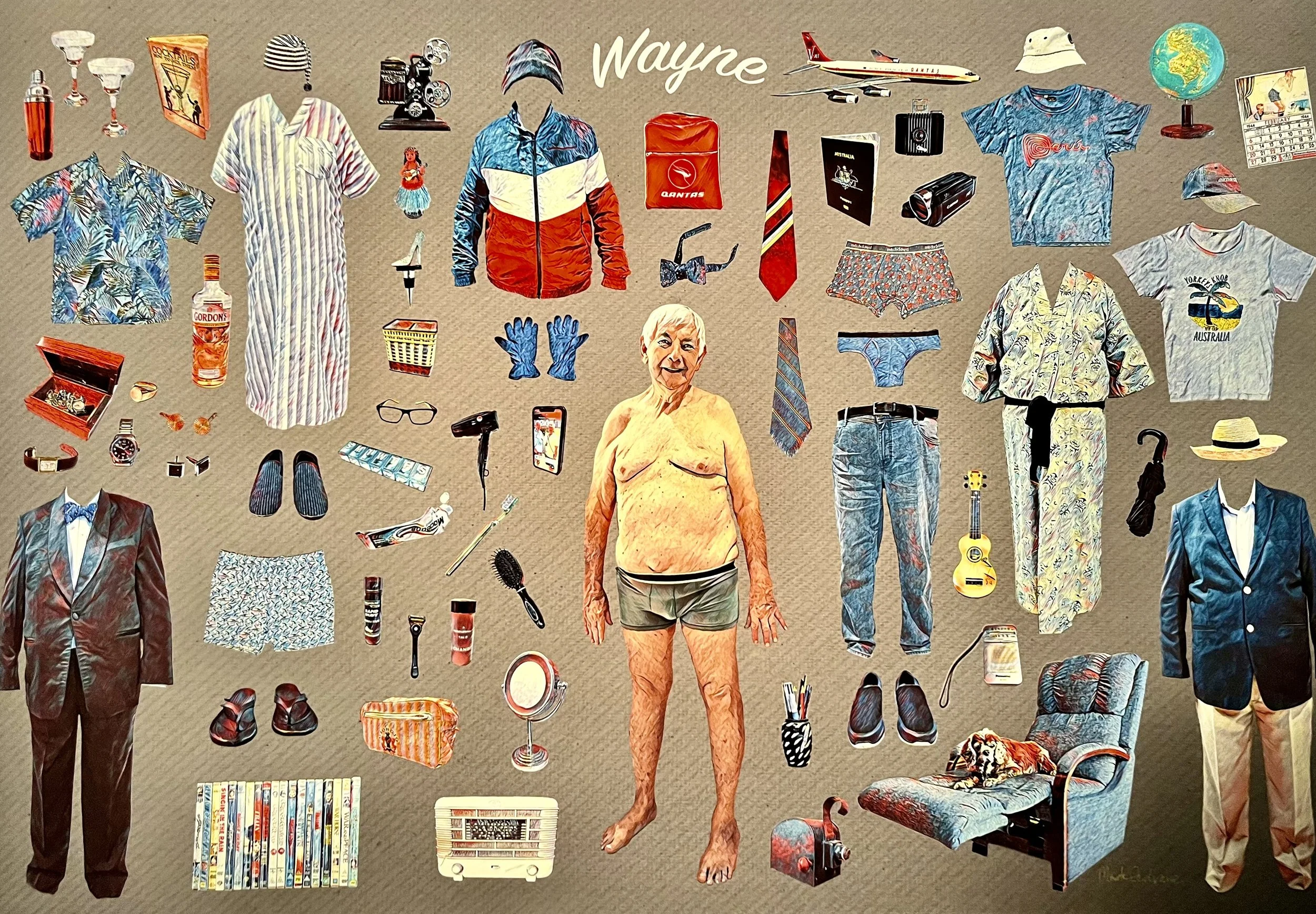Paper doll project - Wayne