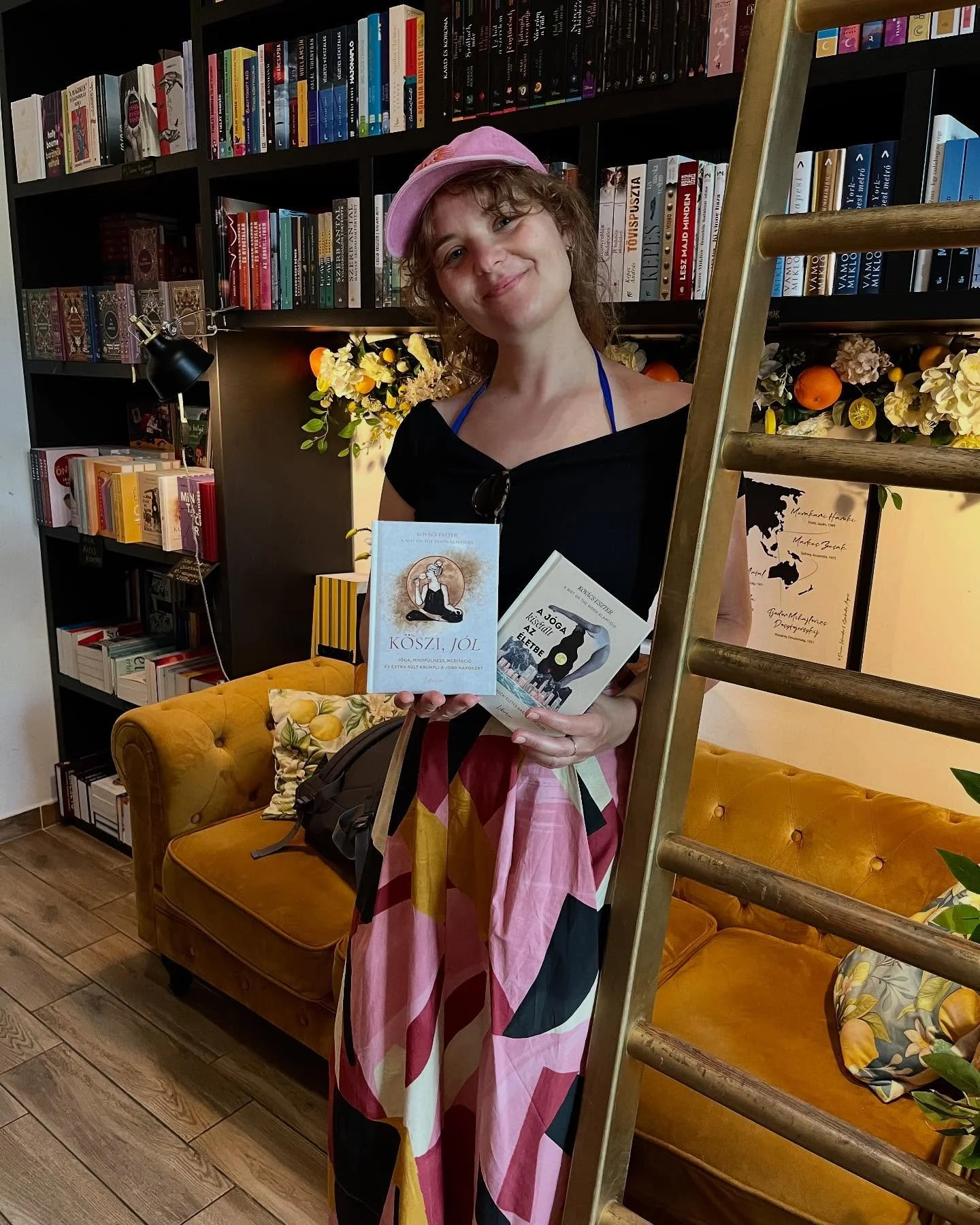 When in Budapest, of course I visit my babies I illustrated in the bookshop @libertinekonyvesbolt, written by @mat_on_the_moon 🥰✨