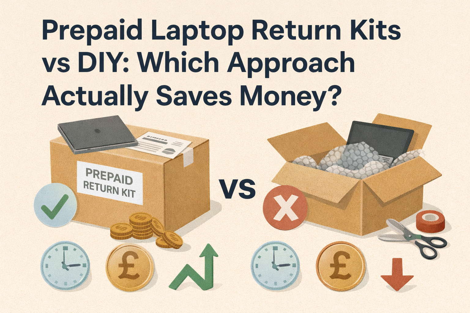 Prepaid Laptop Return Kits vs DIY: Which Approach Actually Saves Money?