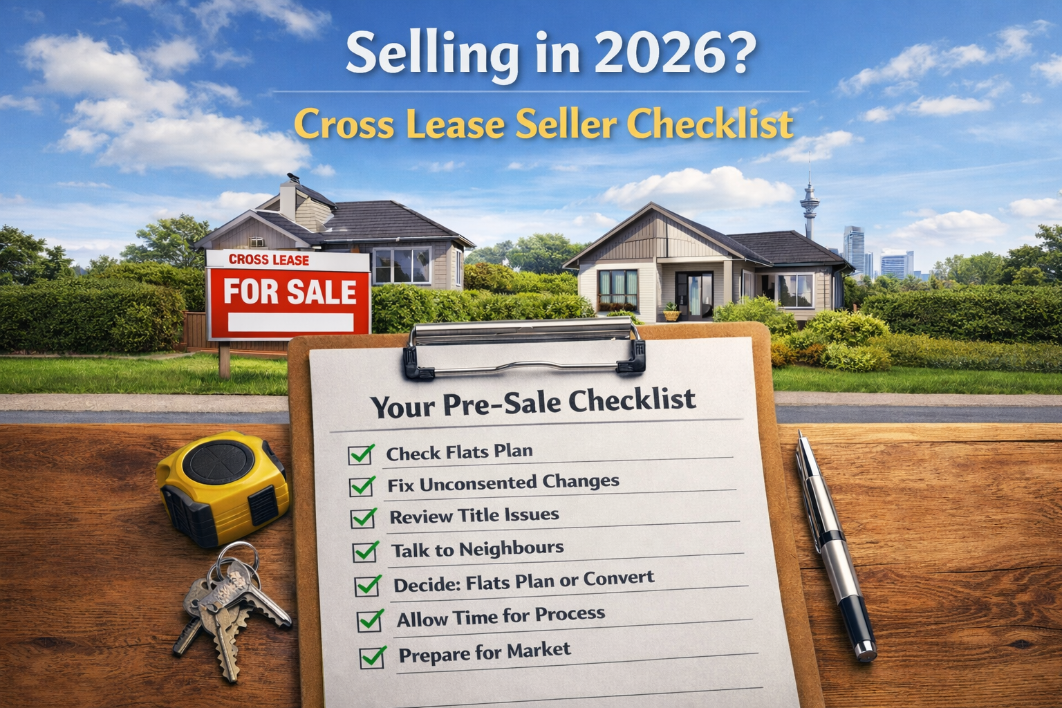 A Cross Lease Seller Checklist to Fix Issues Before You List