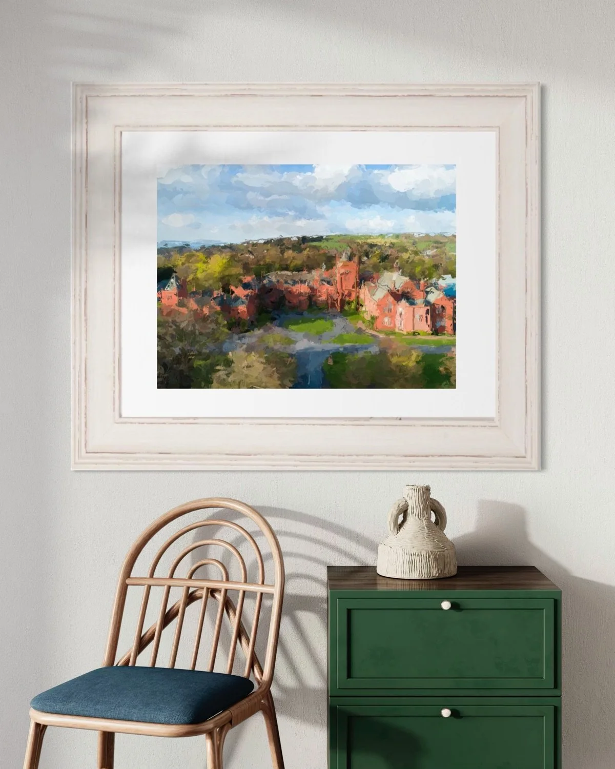 Cambell College Framed print.