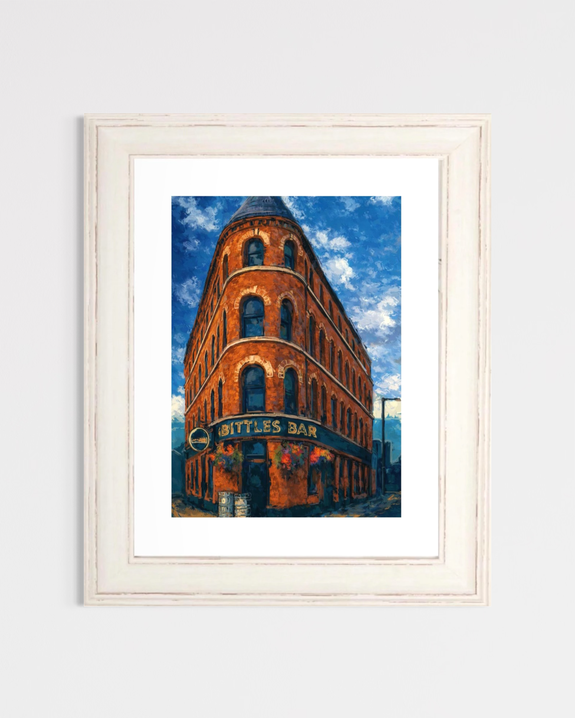 'Bittles Bar, Belfast' Framed Print