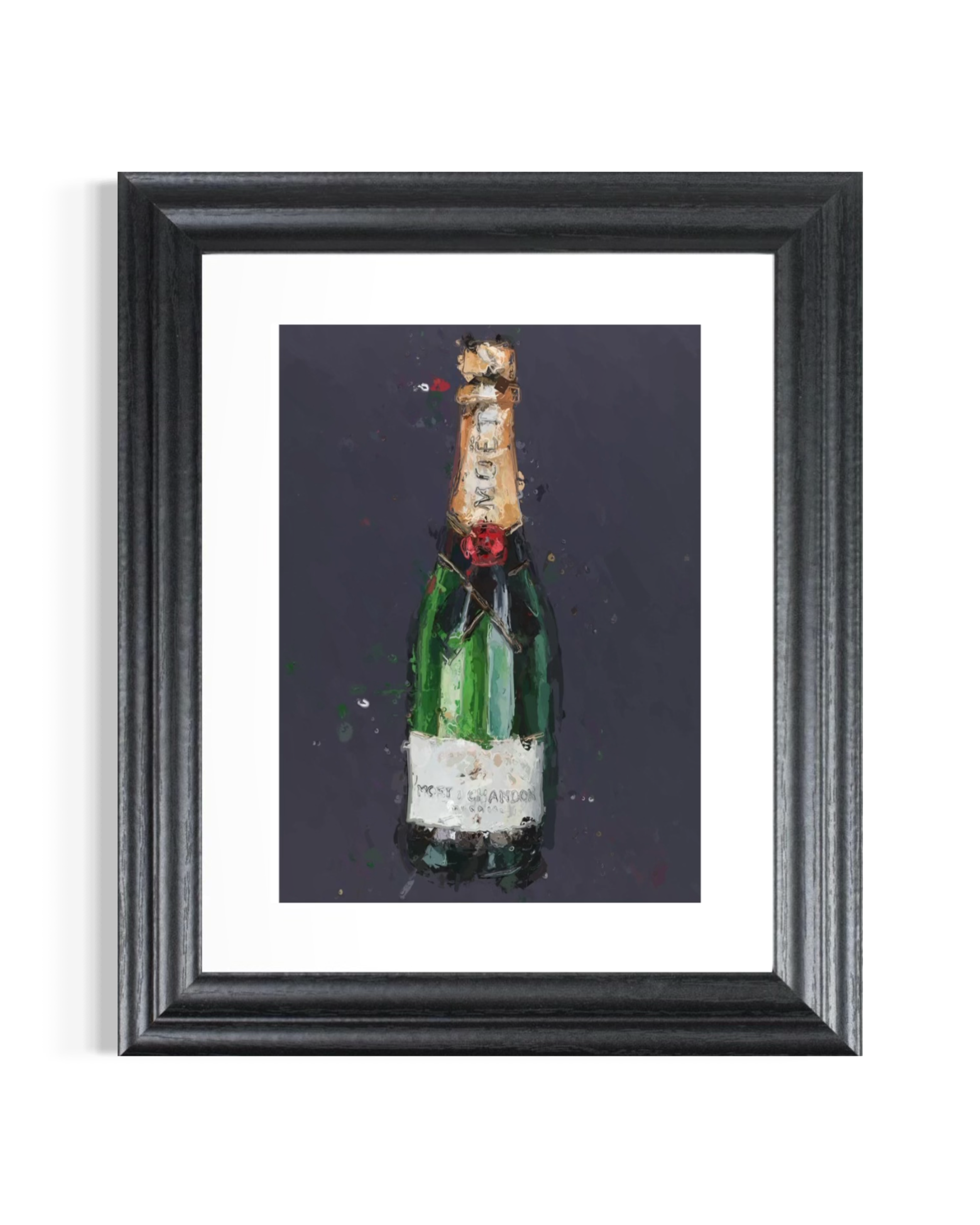 'Moët' Framed Print