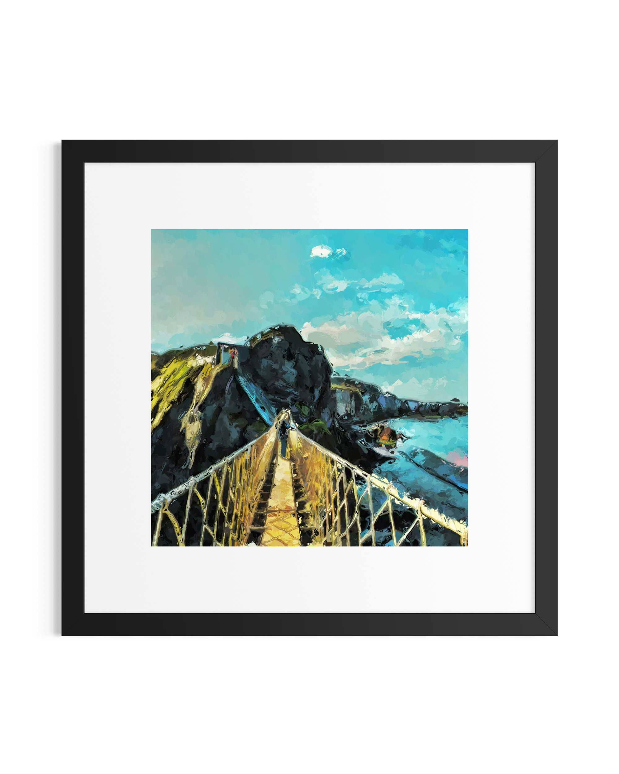 'Carrick-A-Rede'' Framed Print