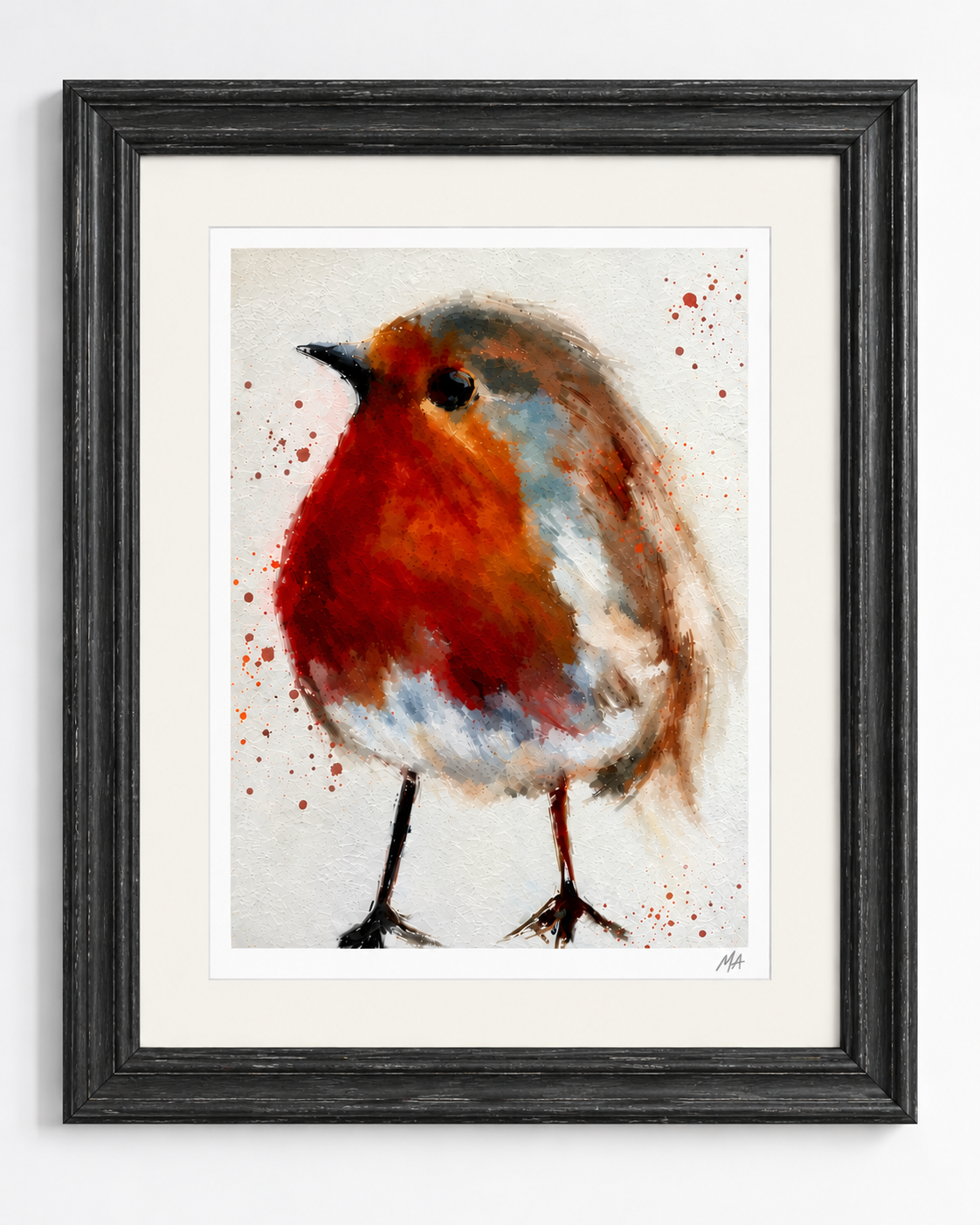 'The Robin' Framed Print (Rectangle)