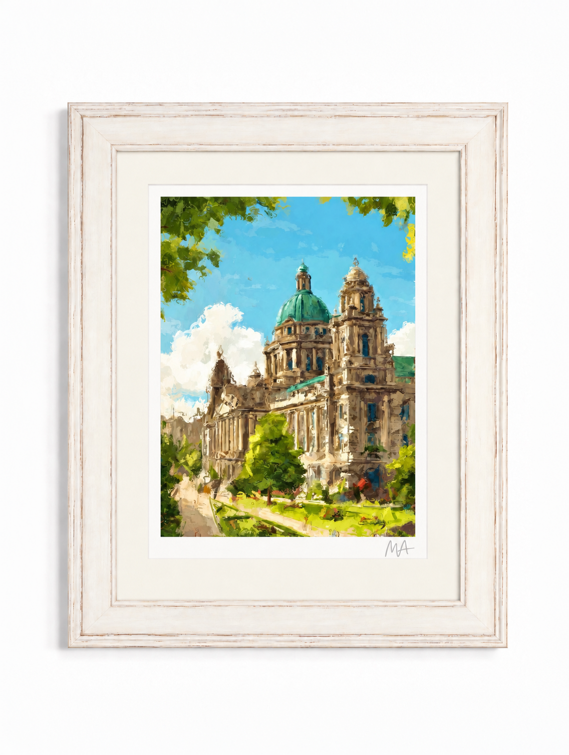 'Belfast City Hall' Framed Print
