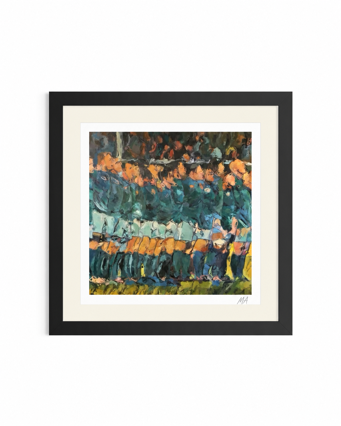 'The Wolfhounds' Irish Rugby Team Framed Print