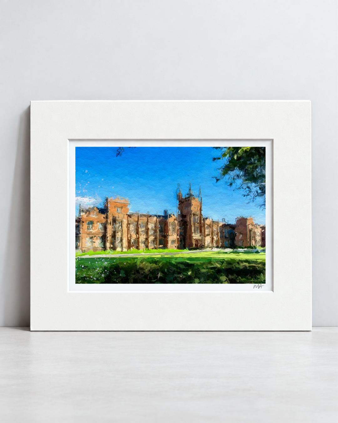 'Queen's University Belfast' Print - SALE