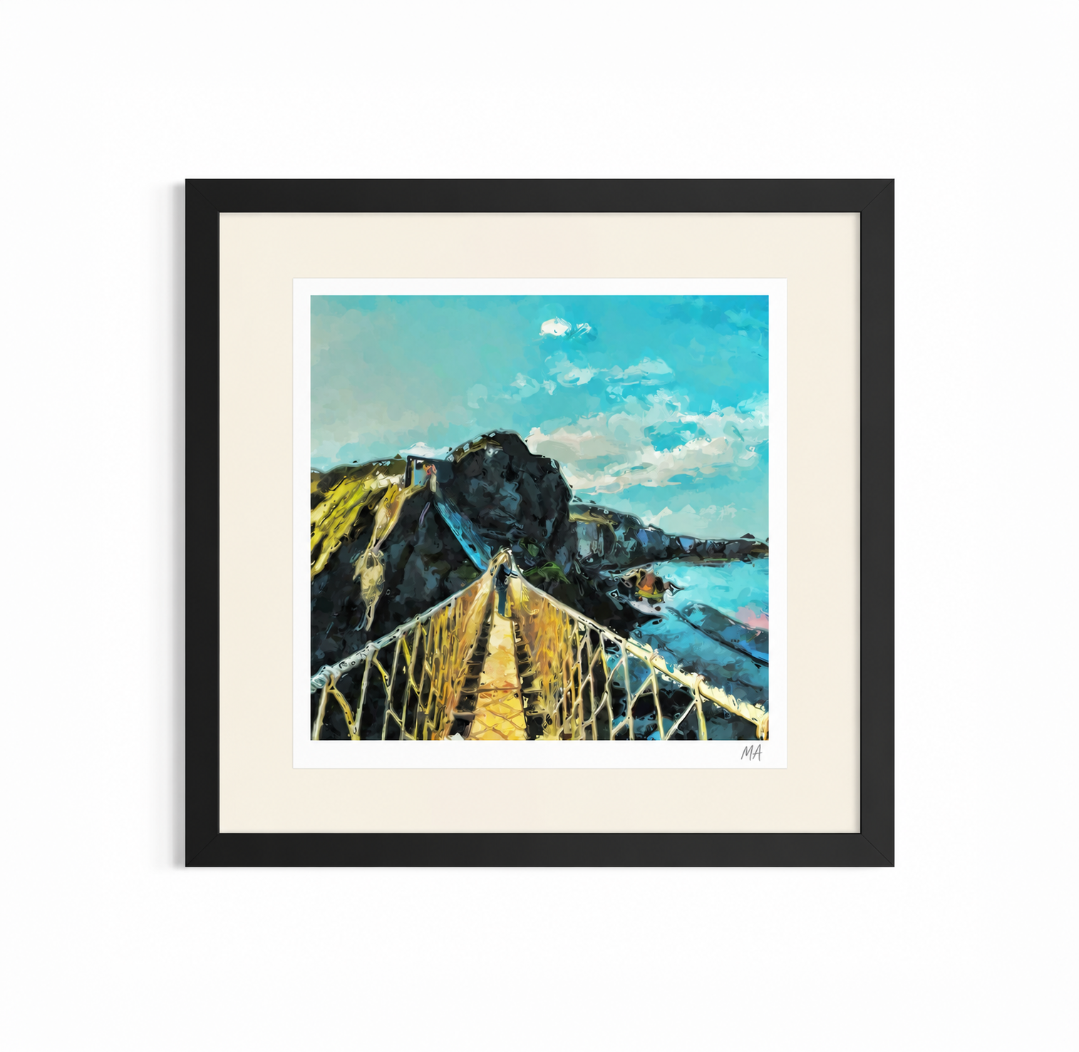 'Carrick-A-Rede'' Framed Print