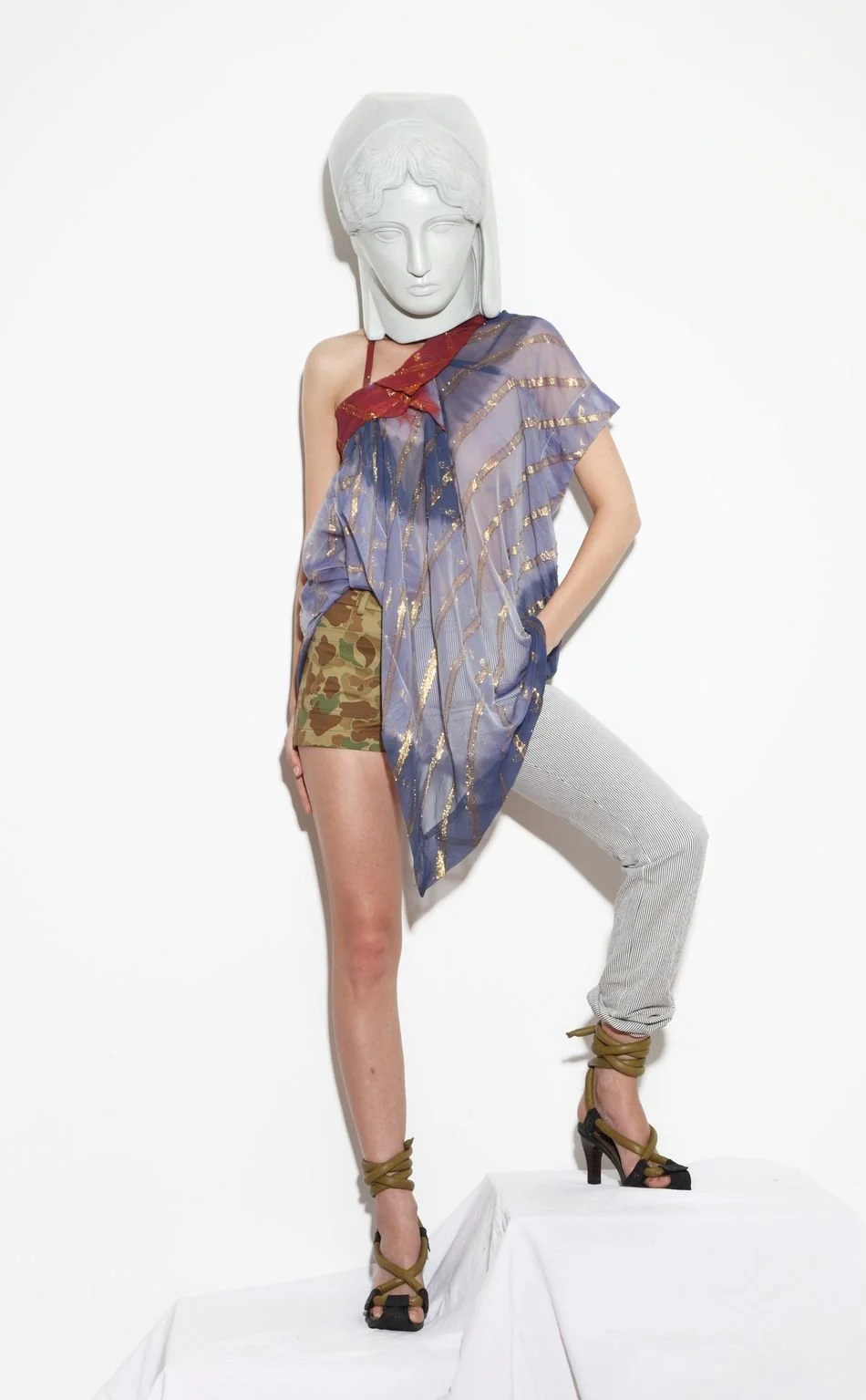 Bernhard Willhelmベルンハルトウィルヘルムヒョウ柄スカート Bernhard Willhelm デザインスカート Bernhard Willhelm