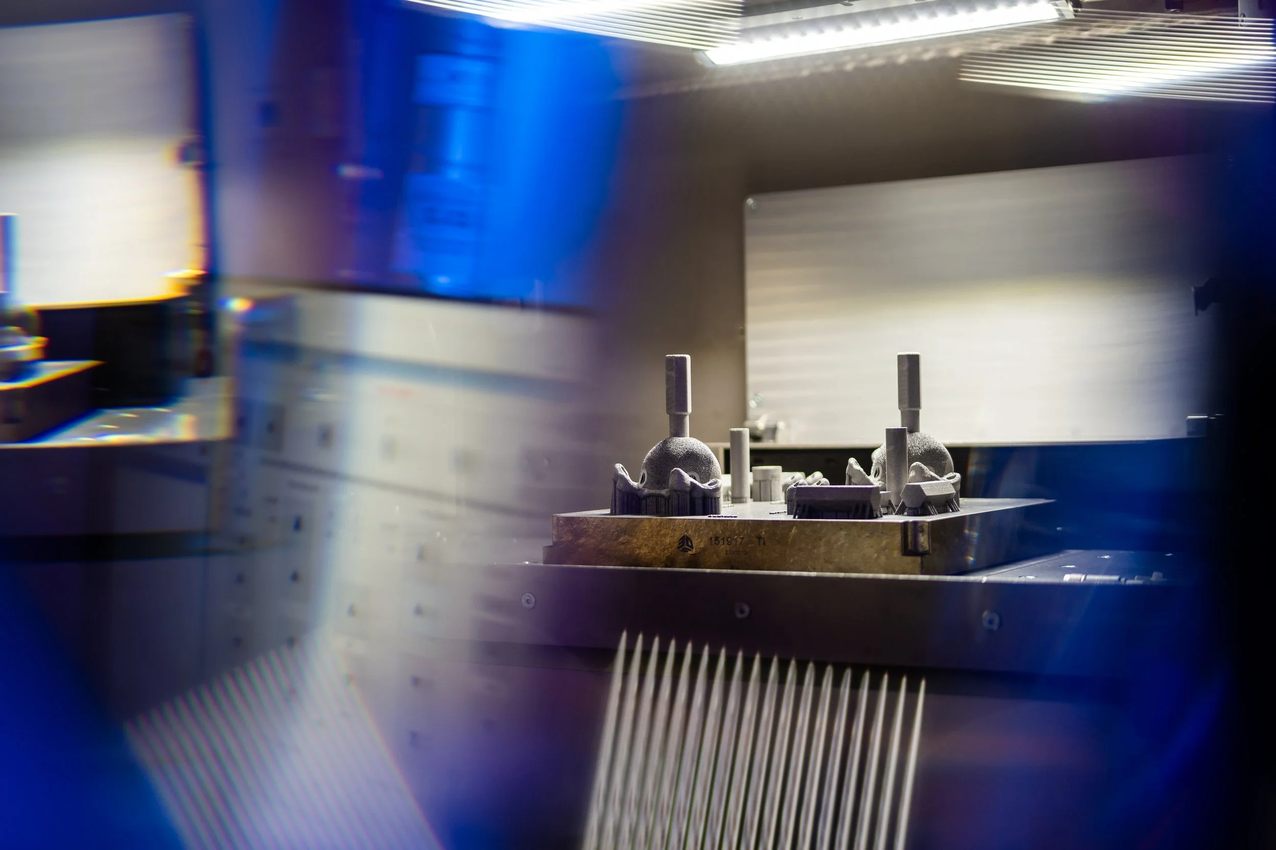 An abstract photograph of manufacturing in Sheffield. 