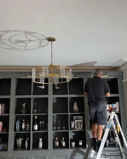 Celling light installation