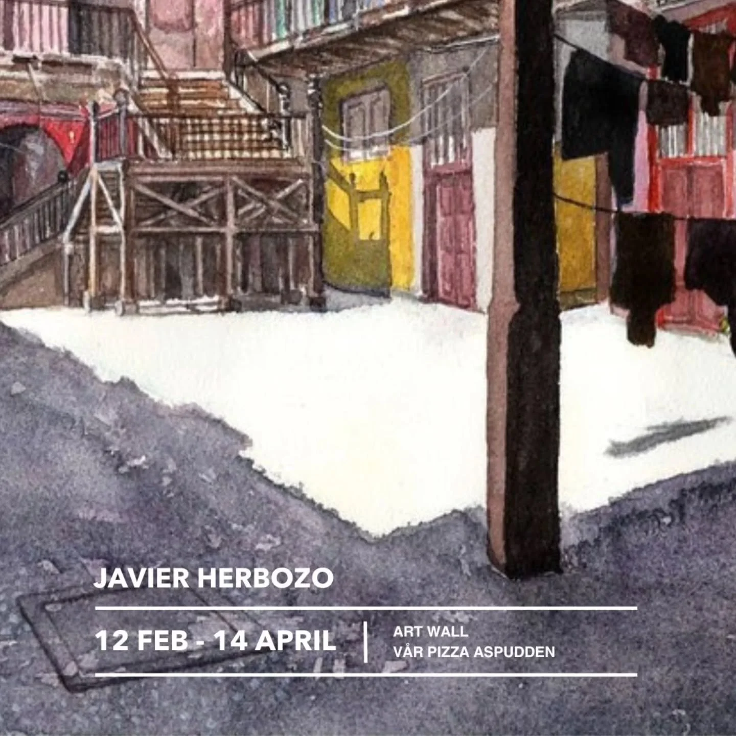 Just nu h&auml;nger verk av Javier Herbozo hos oss p&aring; V&aring;r Pizza Aspudden! V&auml;lkomna att beundra dessa verk fram till den 14 April 🙌