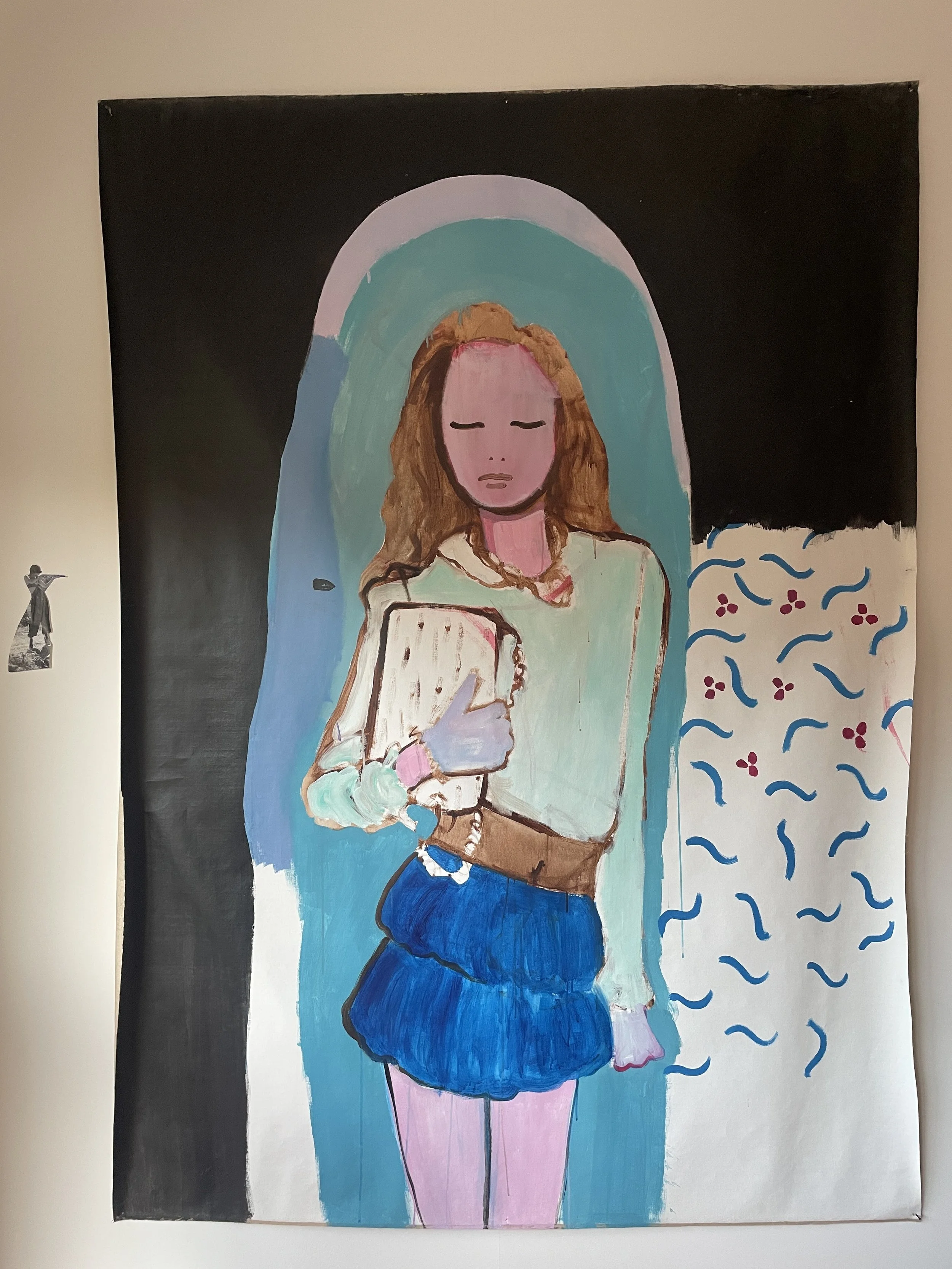 “you have a message” 
Acrylic on canvas
151cm x 210cm