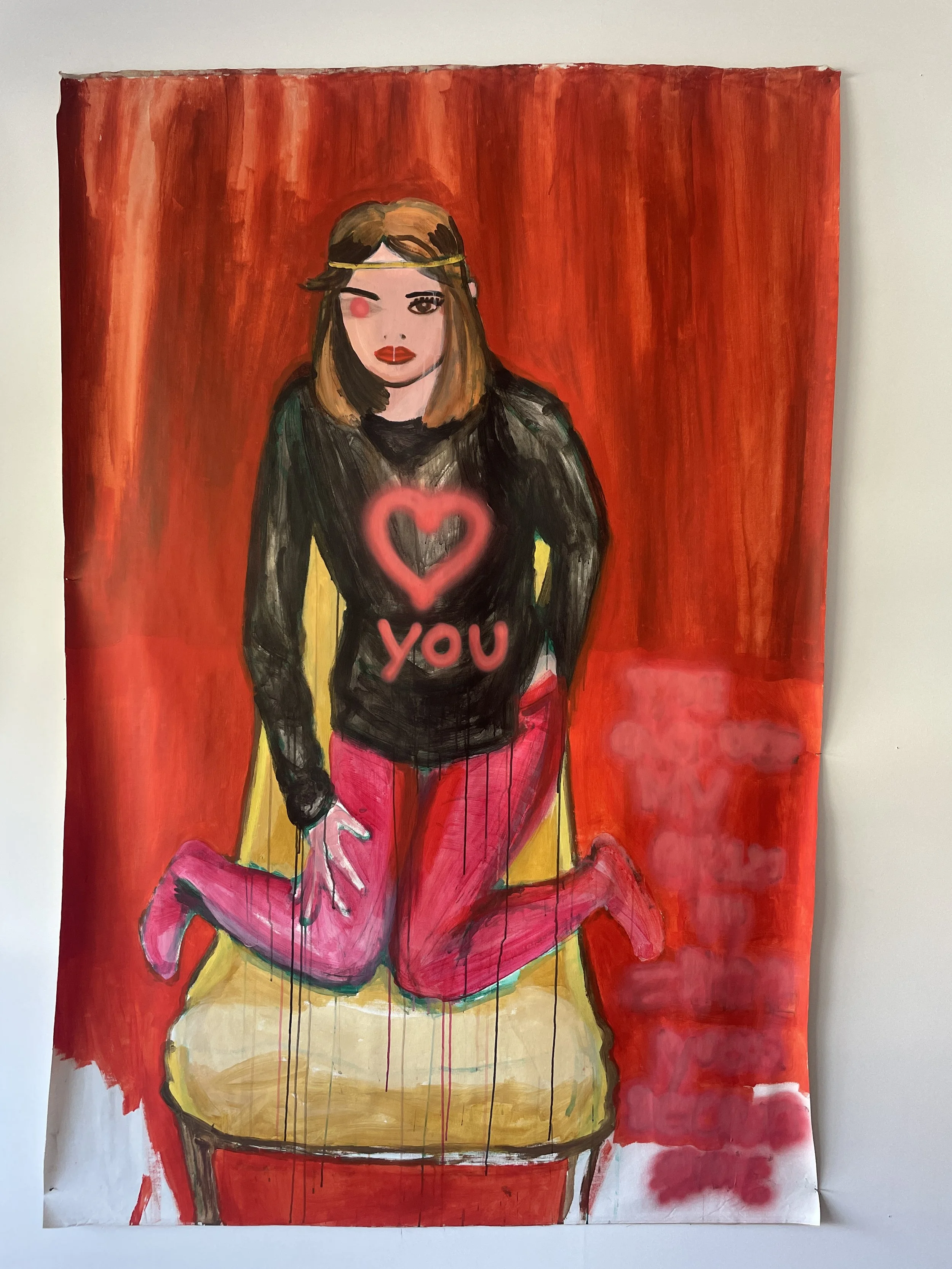“you ” 
Acrylic on canvas
141cm x 210cm