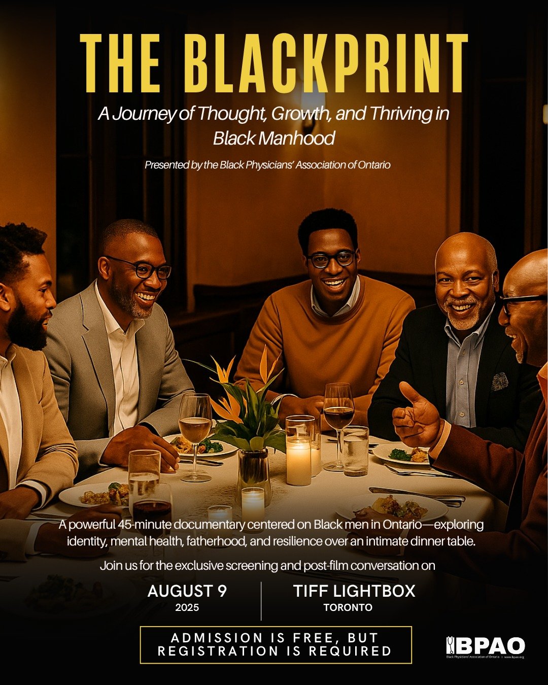 PREMIERE ANNOUNCEMENT: #TheBlackprint Documentary!

What does it mean to be a Black man &mdash; soft, strong, hurting, and healing &mdash; in today&rsquo;s world?

Join us for the premiere of The Blackprint: A Journey of Thought, Growth, and Thriving