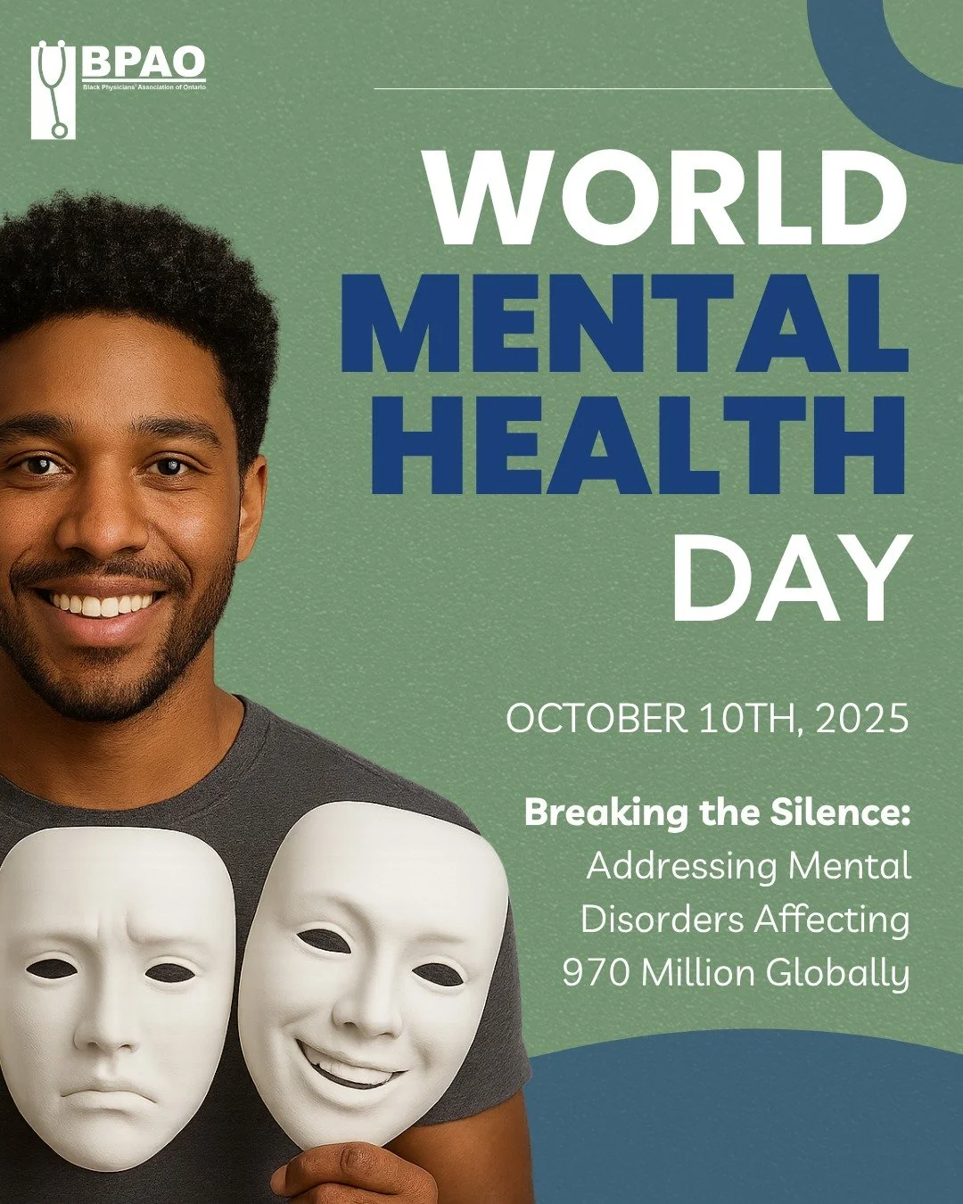 Today we celebrate World Mental Health Day!

Nearly 1 billion people globally live with mental health disorders. In Canada, 500,000 people each week cannot work due to mental illness, and Indigenous communities report nearly double the poor mental he
