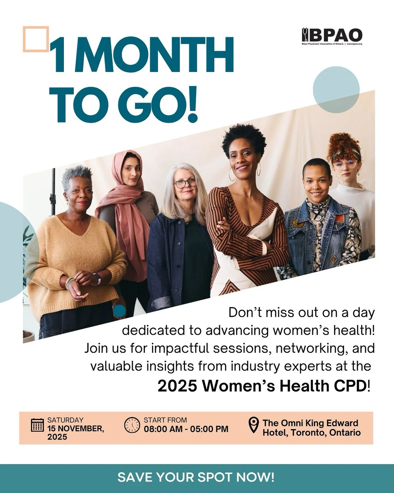 1 month to go until the 2nd Annual Women&rsquo;s Health CPD: Advancing Women&rsquo;s Health - Equity, Evidence &amp; Practice!

Sessions will explore high-impact topics like
PCOS, menopause, endometriosis, fibroids, and more - all through an equity-f