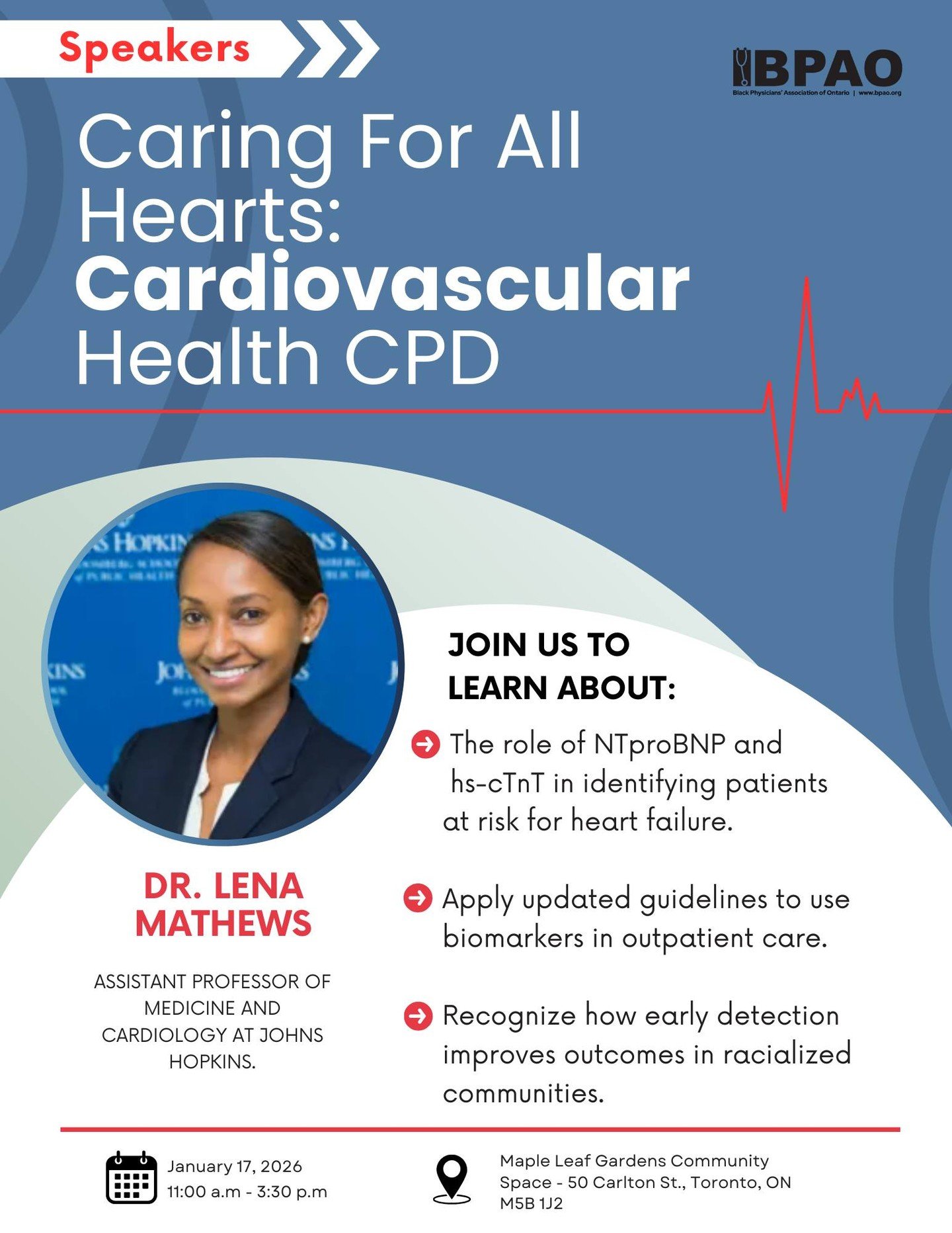 Spotlight on our #CardiovascularHealthCPD Speaker
We&rsquo;re excited to introduce Dr. Lena Mathews, a nationally recognized cardiologist and researcher whose work is shaping the future of cardiovascular care.

Dr. Mathews is an Assistant Professor o