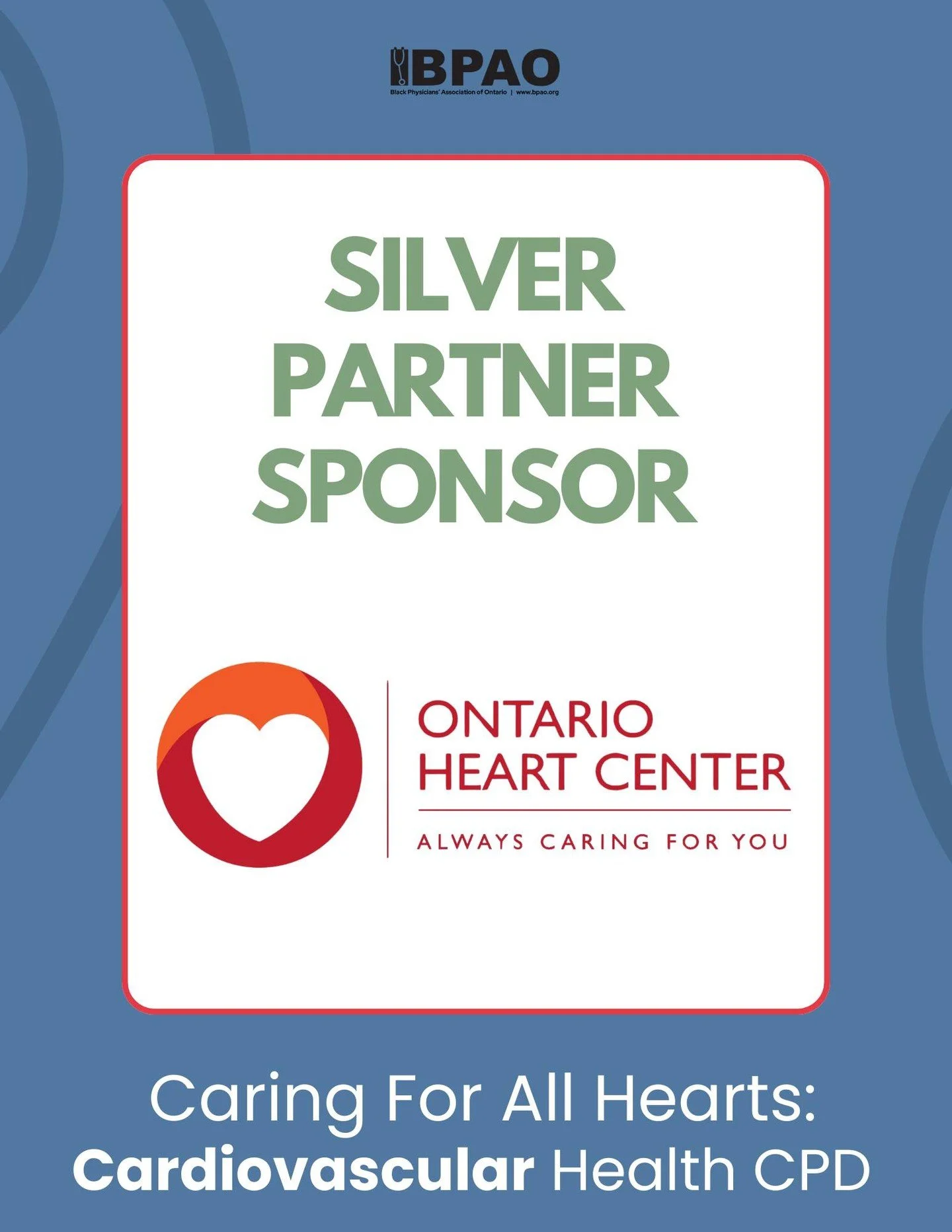 As we prepare for BPAO&rsquo;s Cardiovascular Health CPD, we&rsquo;re grateful to have Ontario Heart Center (@ontarioheartcenter) joining us as a Silver Sponsor.

Their involvement contributes to a program focused on improving cardiovascular outcomes