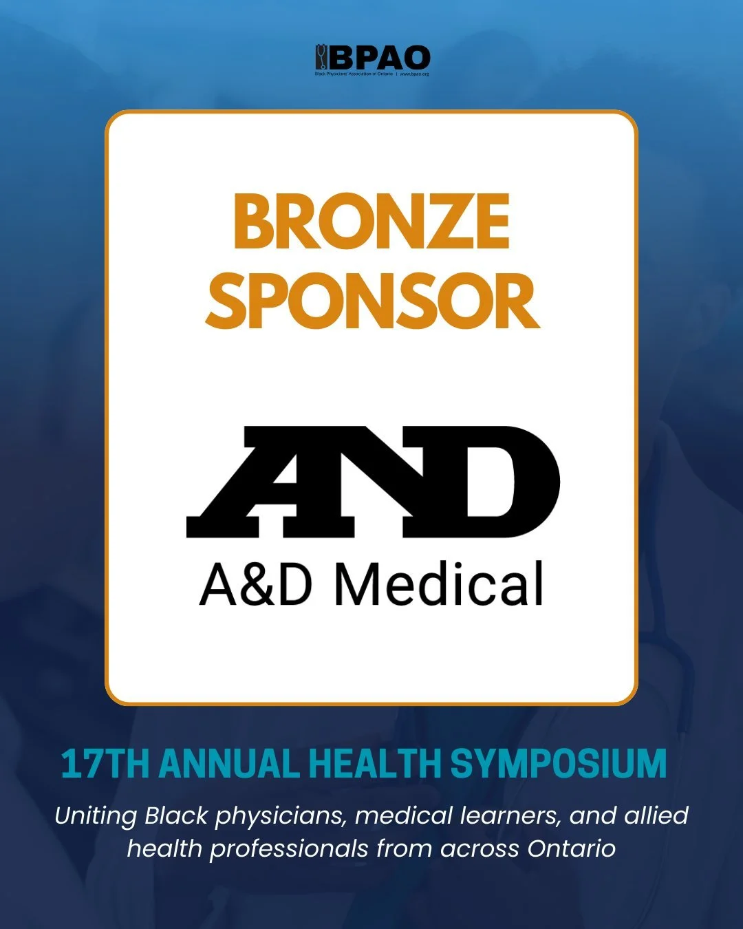 We&rsquo;re pleased to announce A&amp;D Medical (@ad_medical) as a Bronze Sponsor of the BPAO 17th Annual Health Symposium.

Thank you to A&amp;D Medical for supporting accredited medical education and helping advance conversations that strengthen pa