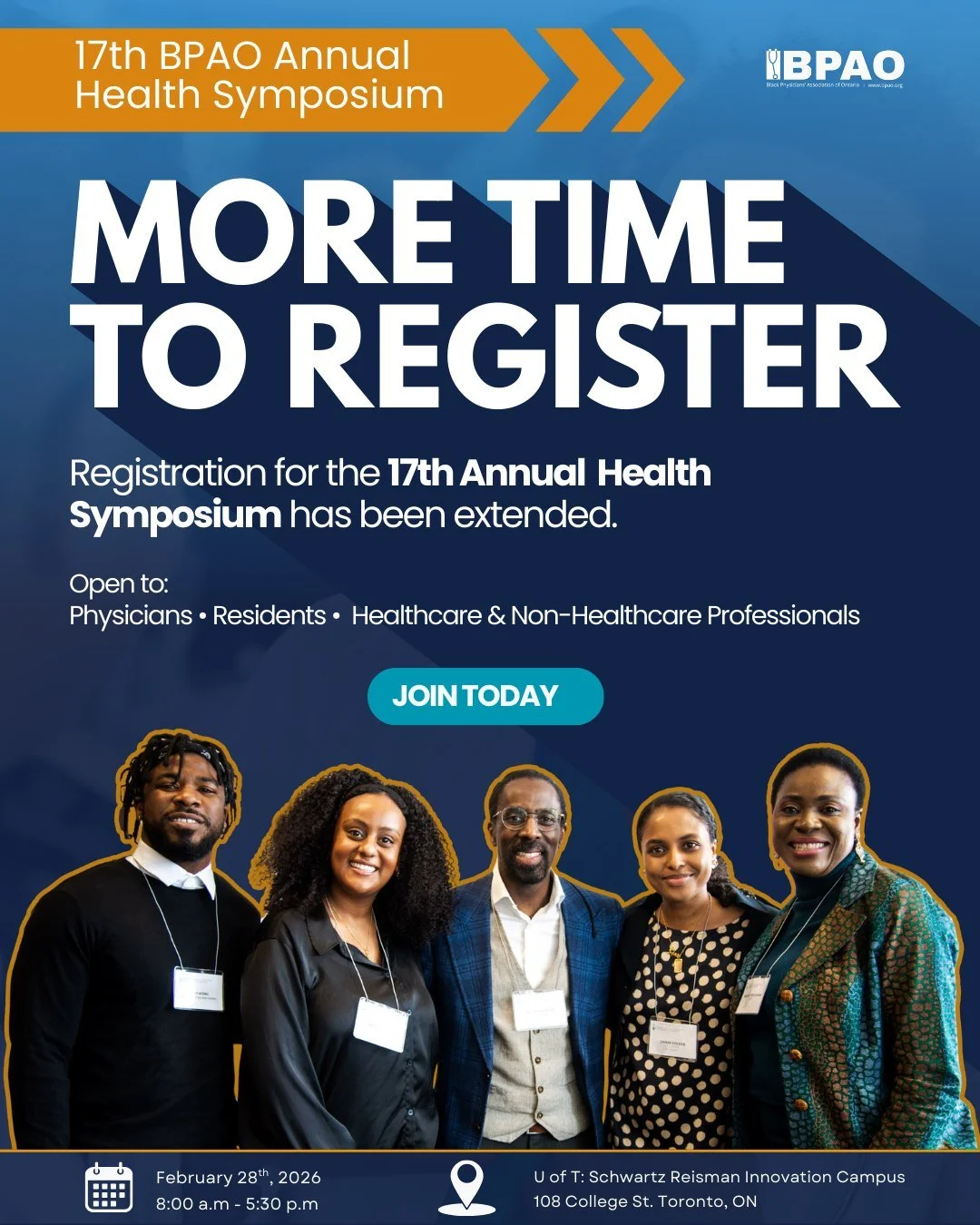 More time to register!
Registration for the 17th Annual BPAO Health Symposium has been extended, giving more time to join a full day of accredited learning, leadership dialogue, and connection.

If attending has been on the list, this is the moment t
