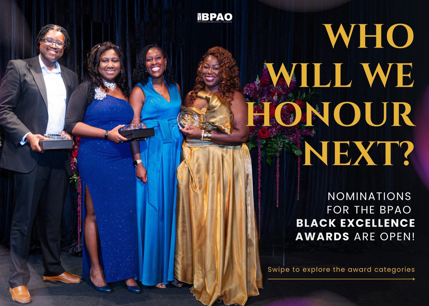 Who will we celebrate at this year&rsquo;s BPAO Gala? 👀
You help decide!

Nominations for the BPAO Black Excellence Awards are officially open! As part of our annual gala, these awards honour Black healthcare leaders, learners, and allies whose work