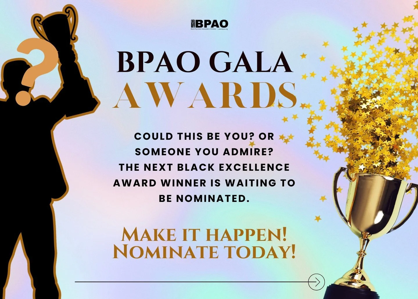 Someone in your circle is doing incredible work in healthcare.
A mentor. A colleague. A learner. A leader.

The BPAO Gala Awards are your chance to recognize their impact!
⏳ Nominations close April 3.

And don&rsquo;t forget, the celebration happens 