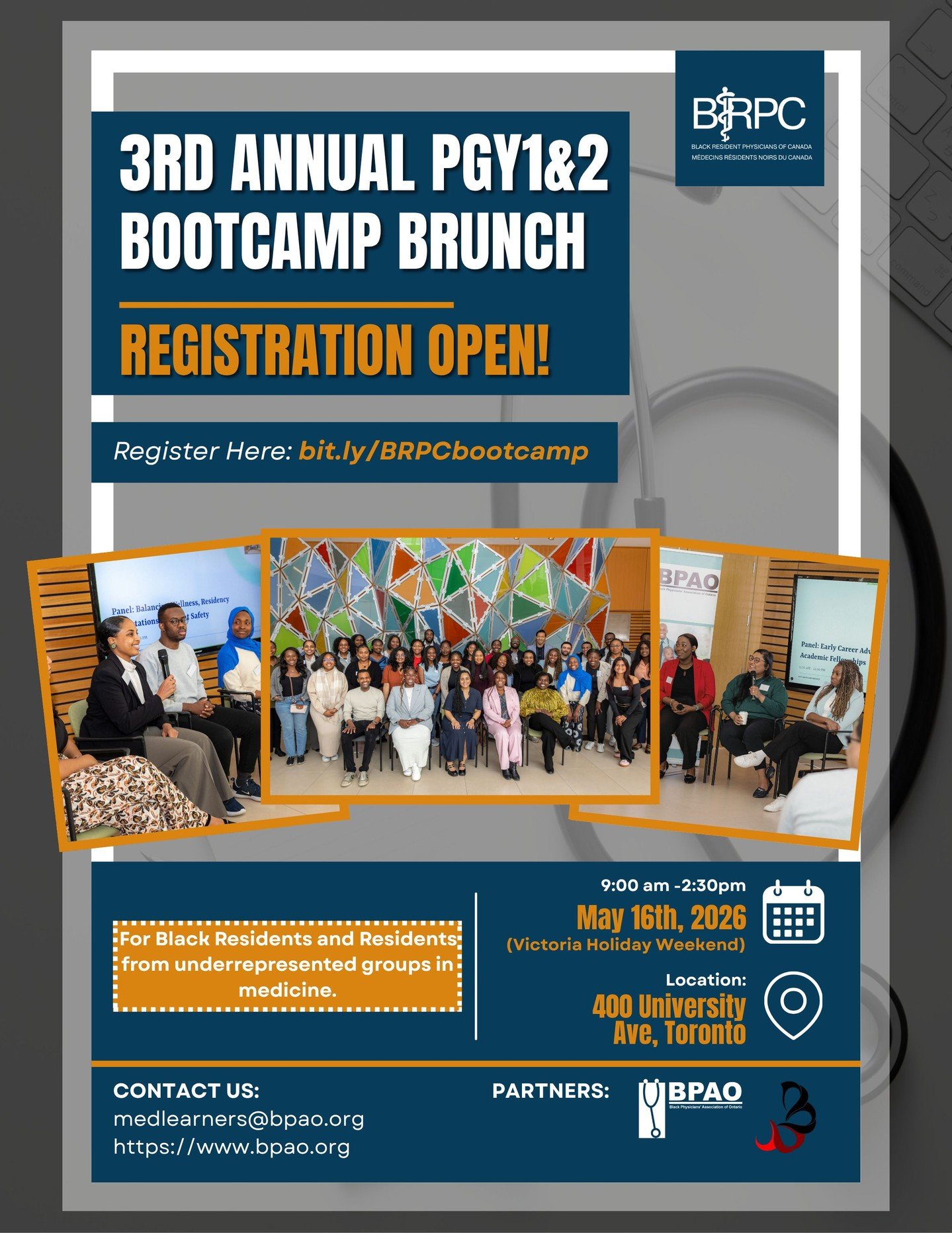 Residency is tough at every stage, but community makes it easier.

Whether you are starting PGY1 or already in residency and looking for support, this Bootcamp is for you. It is a space for honest conversations about shared experiences and real conne