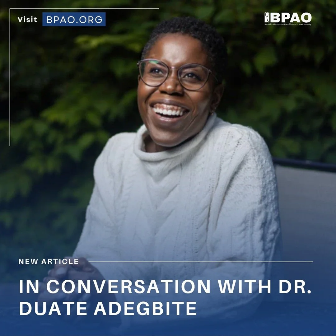What does it mean to truly feel safe and heard in healthcare?

From our BPAO Physician Spotlight series, we&rsquo;re highlighting Dr. Duate Adegbite, a family physician whose approach to care is rooted in empathy, trust, and patient choice.
Through t